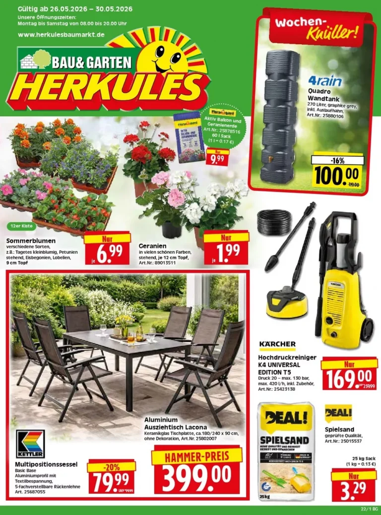 herkules baumarkt prospekt kw-22