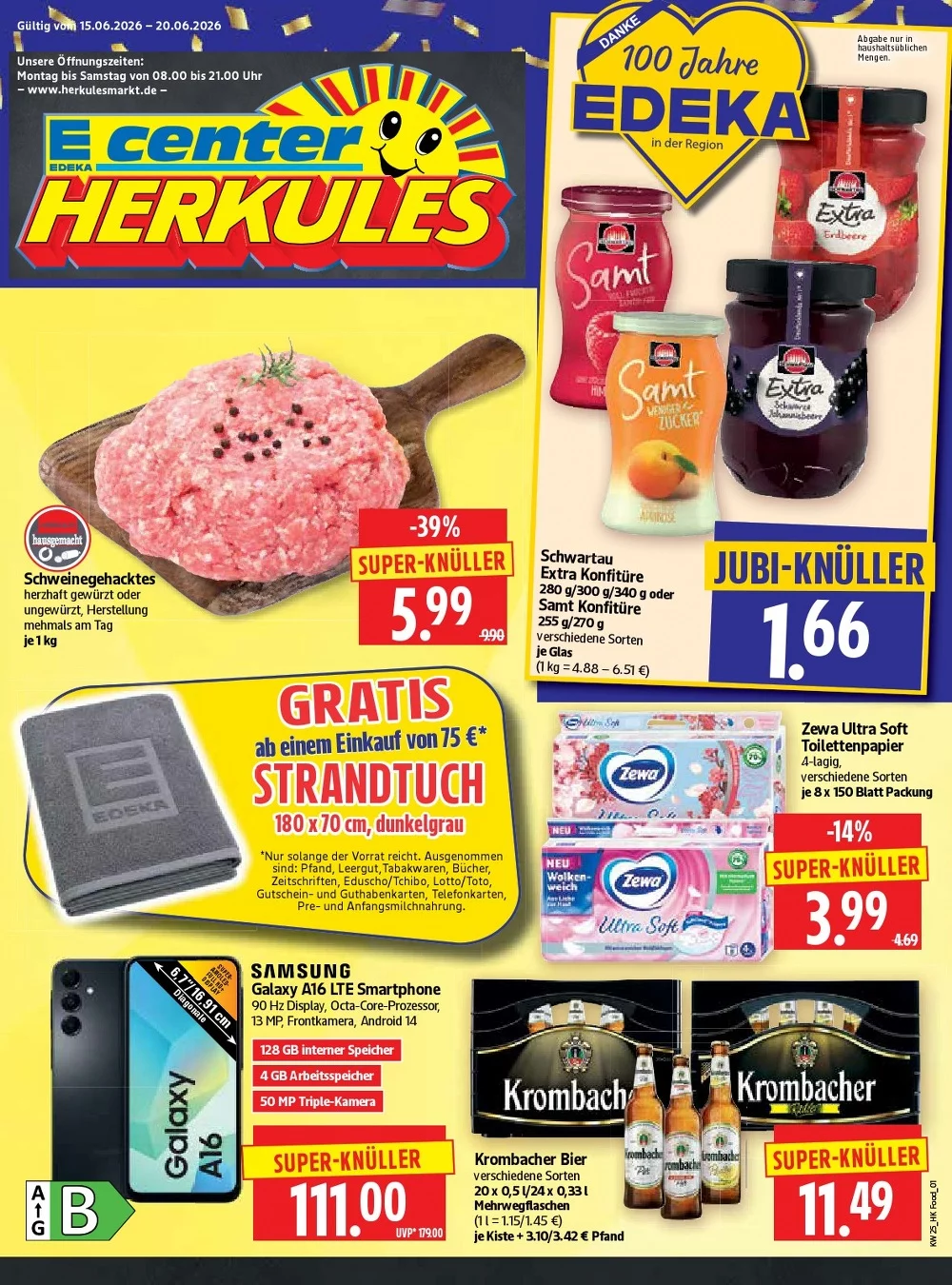 Herkules E Center Prospekt ab 15.06.2026 Angebote Blättern 1 herkules e center prospekt kw-25