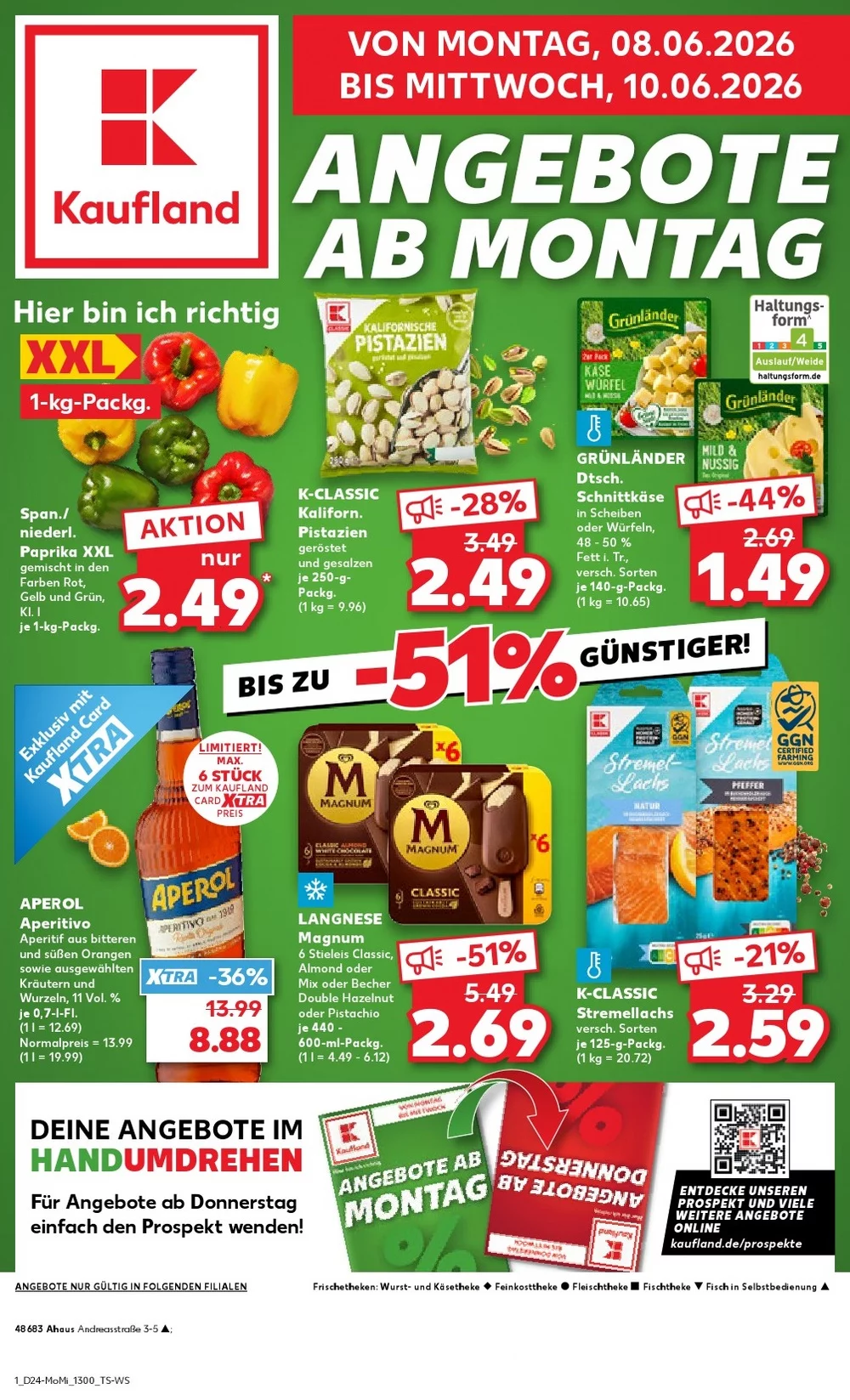 Kaufland Prospekt Wochenstart ab 08.06.2026 Angebote Blättern 1 kaufland prospekt kw-24