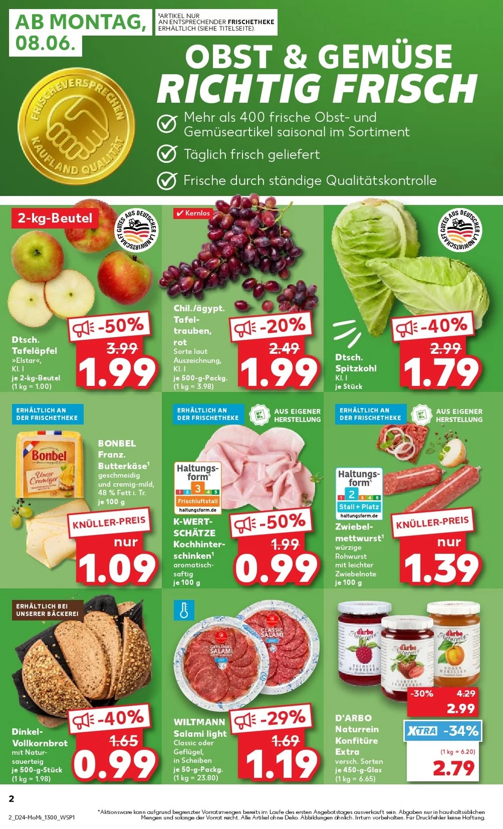 Kaufland Prospekt Wochenstart ab 08.06.2026 Angebote Blättern 2 kaufland prospekt juni 8 13 2