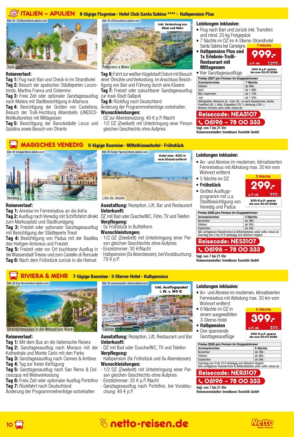 netto marken prospekt reisen prospekt juli 10