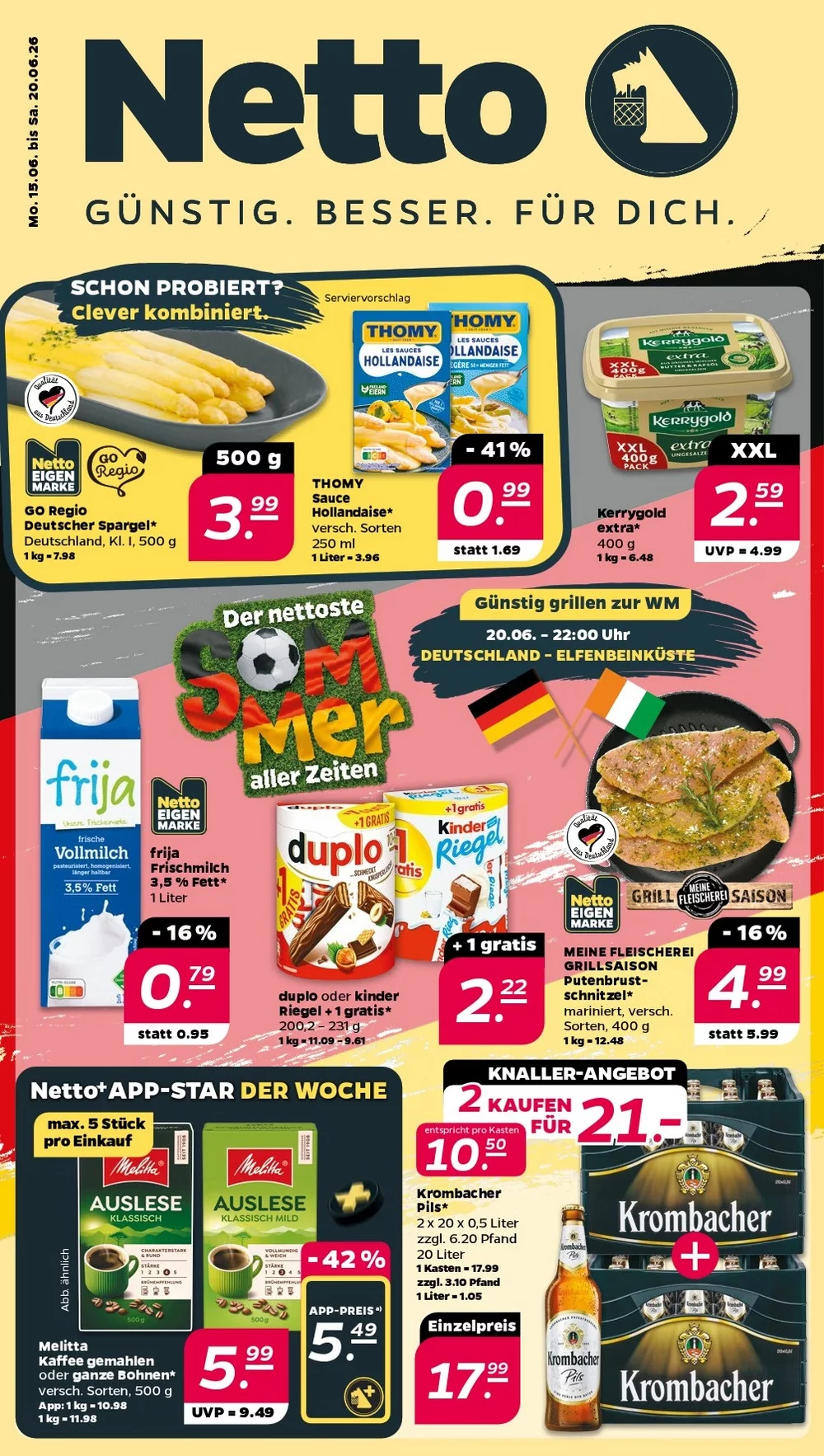 Netto Prospekt ab 15.06.2026 Angebote Blättern 1 netto prospekt kw-25