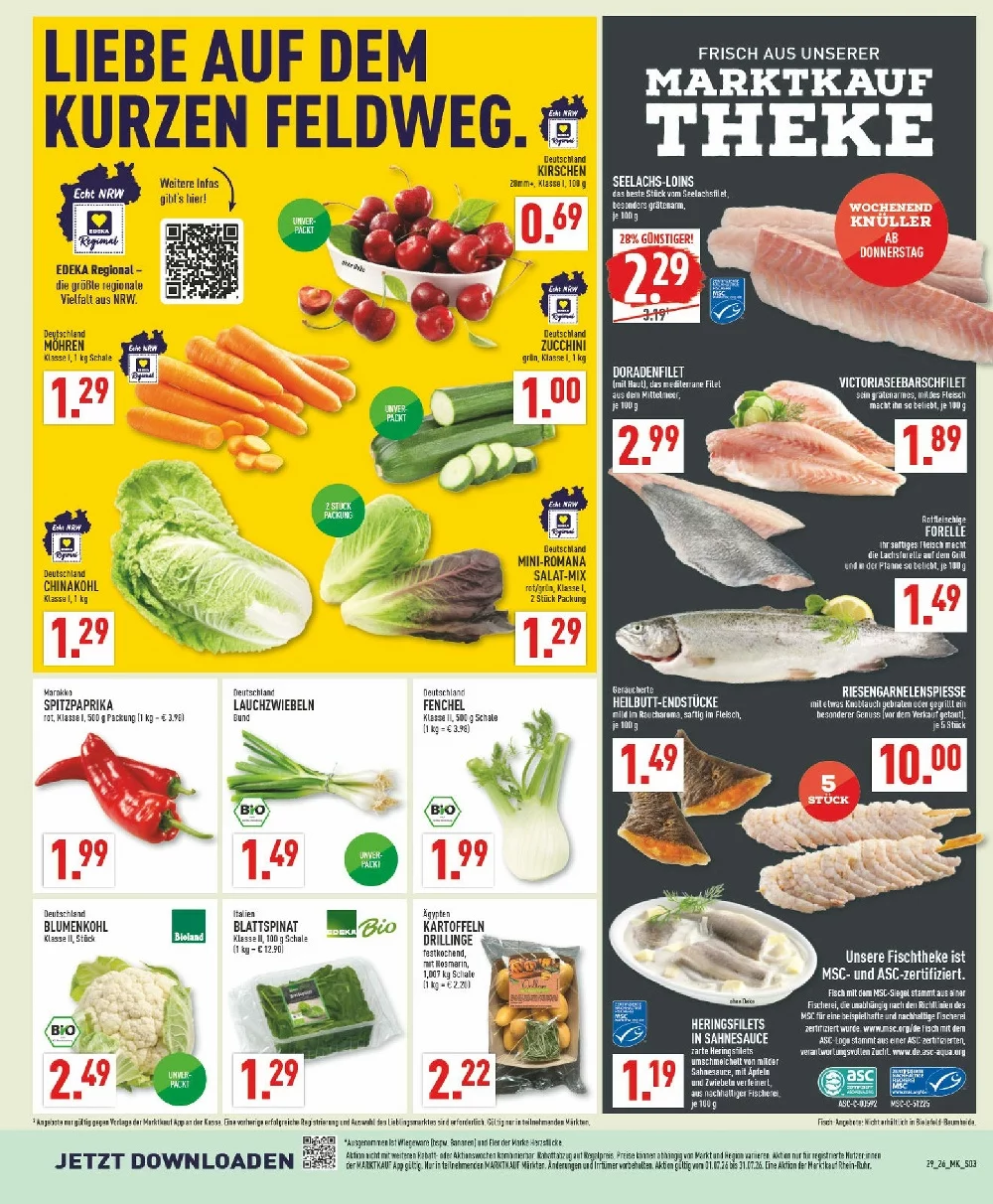 Marktkauf Prospekt ab 27.07.2026 Angebote Blättern 3 Marktkauf prospekt juli 13 18 3