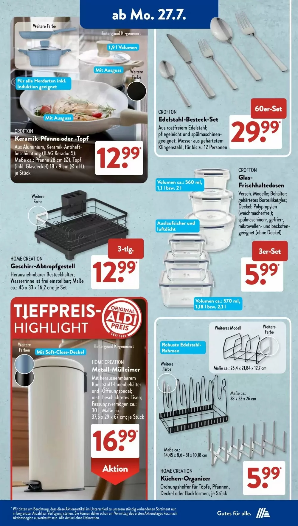 Aldi Süd Prospekt ab 27.07.2026 Angebote Blättern 4 aldi sud prospekt juli 27 august 1 4