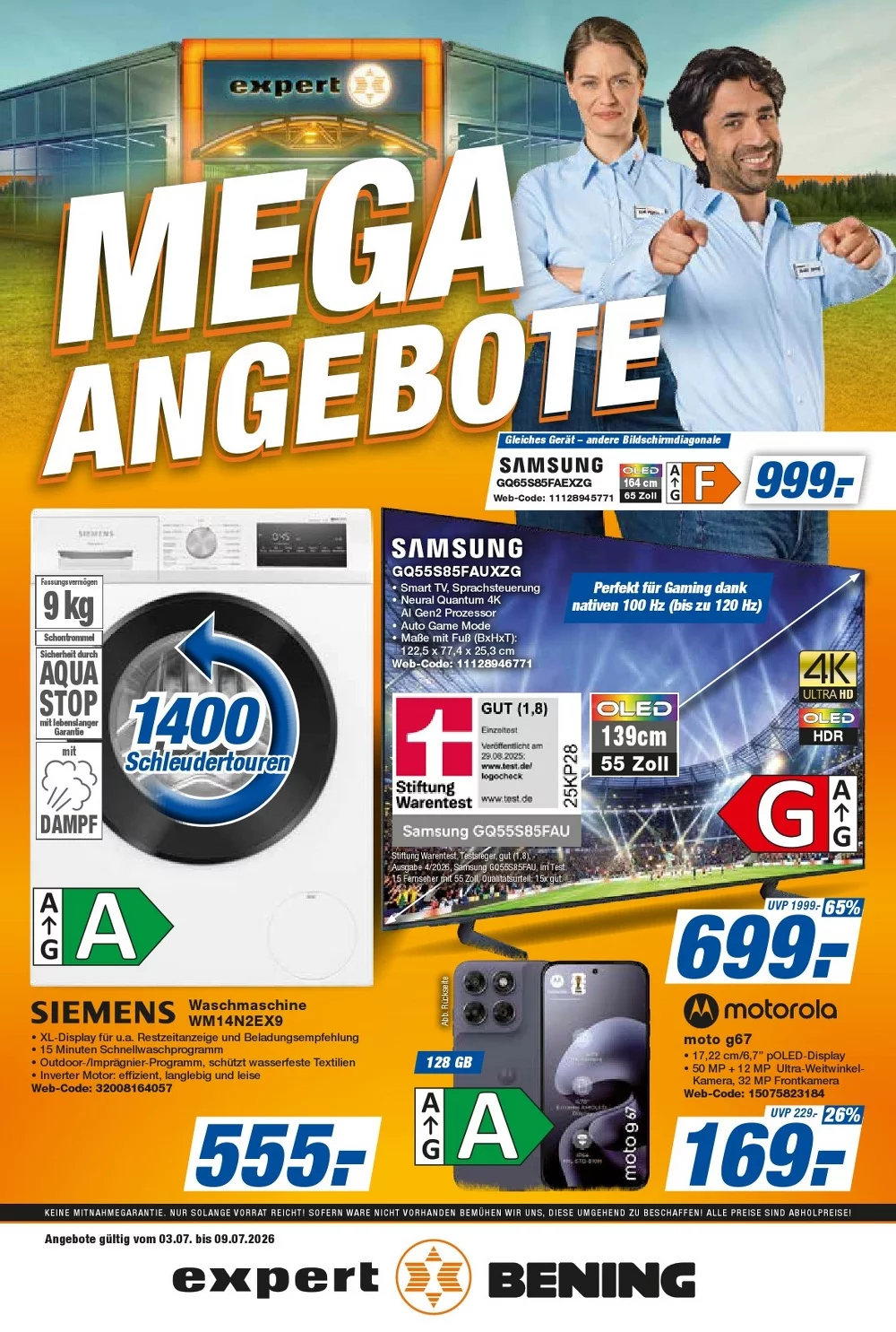 Expert Bening Prospekt ab 31.07.2026 Angebote Blättern 1 bening prospekt kw-28
