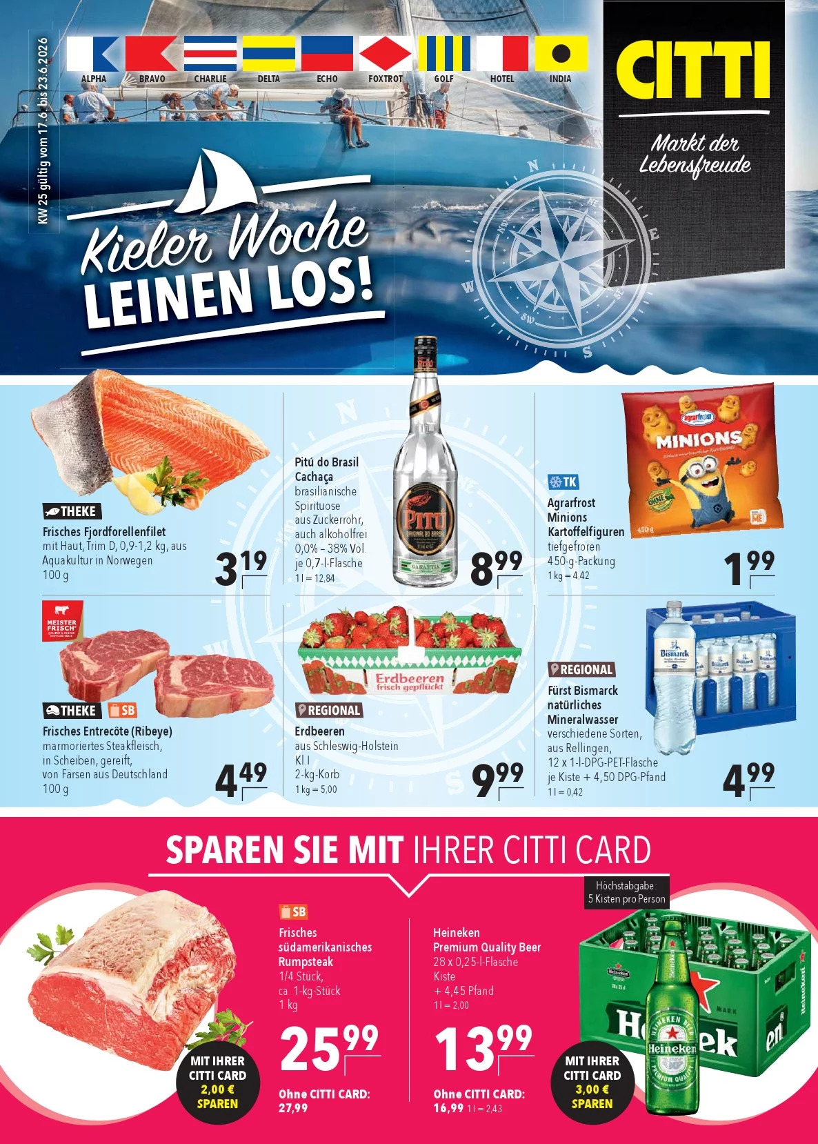 CITTI Markt Prospekt ab 17.06.2026 Angebote Blättern 1 citti markt prospekt kw-25