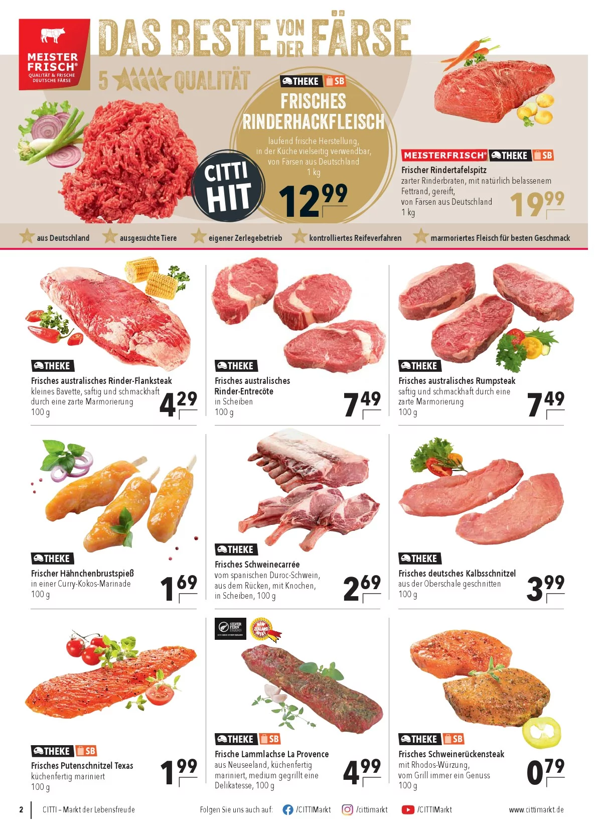 CITTI Markt Prospekt ab 17.06.2026 Angebote Blättern 2 citti markt prospekt juni 17 23 2