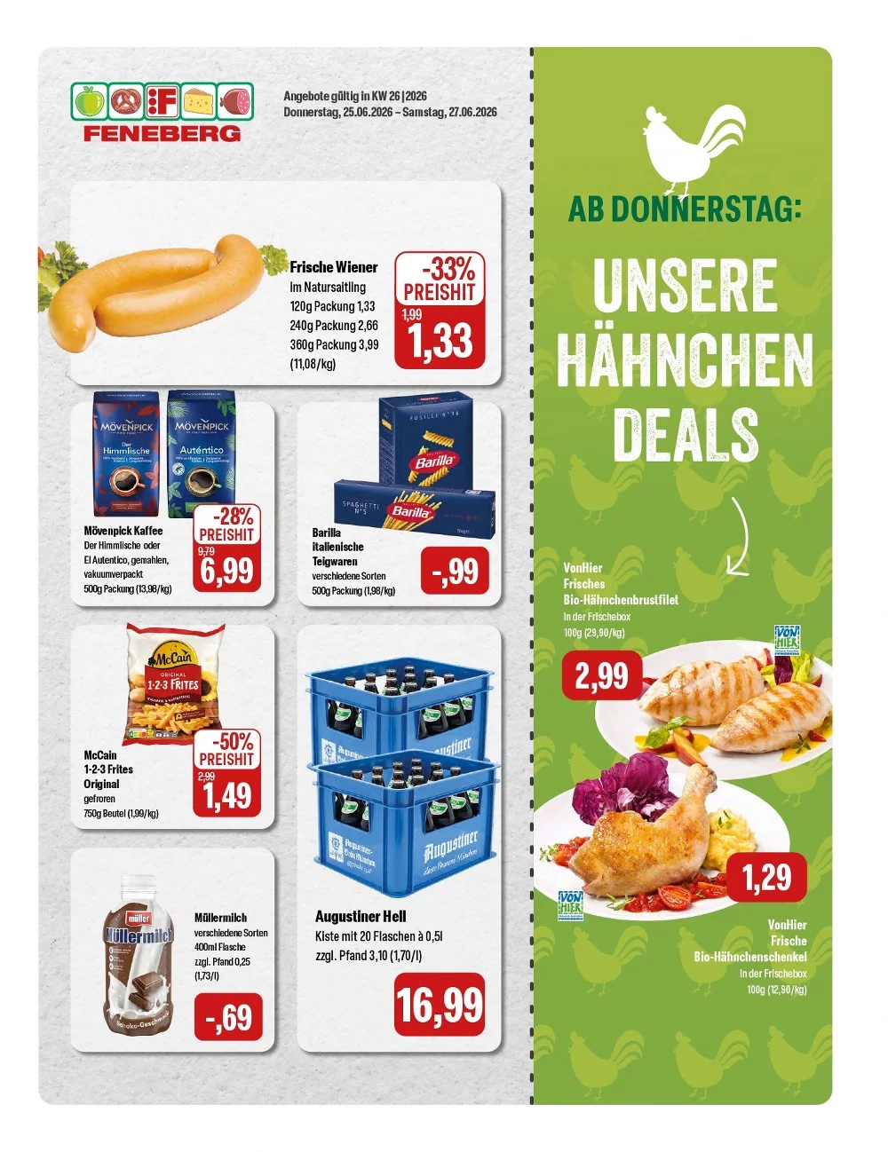 Feneberg Prospekt ab 25.06.2026 Angebote Blättern 1 feneberg prospekt kw-26