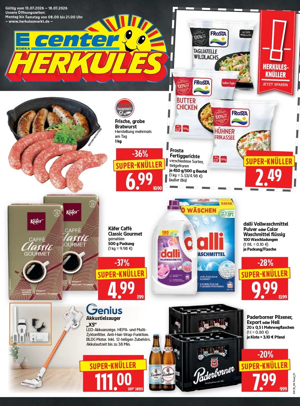 Herkules E Center Prospekt ab 27.07.2026 Angebote Blättern 1 herkules e center prospekt kw-29