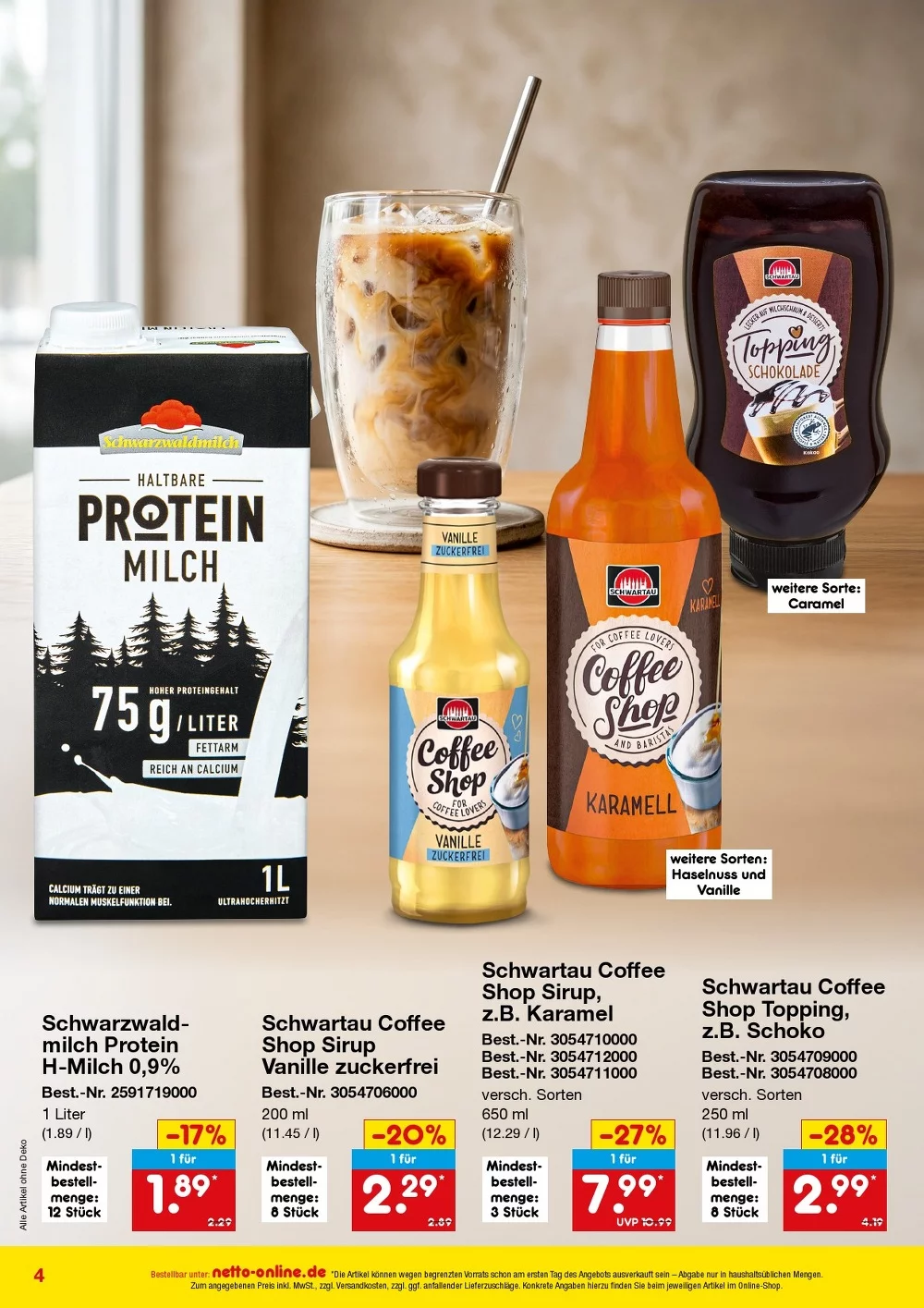 netto marken prospekt Bestellmagazin august 4