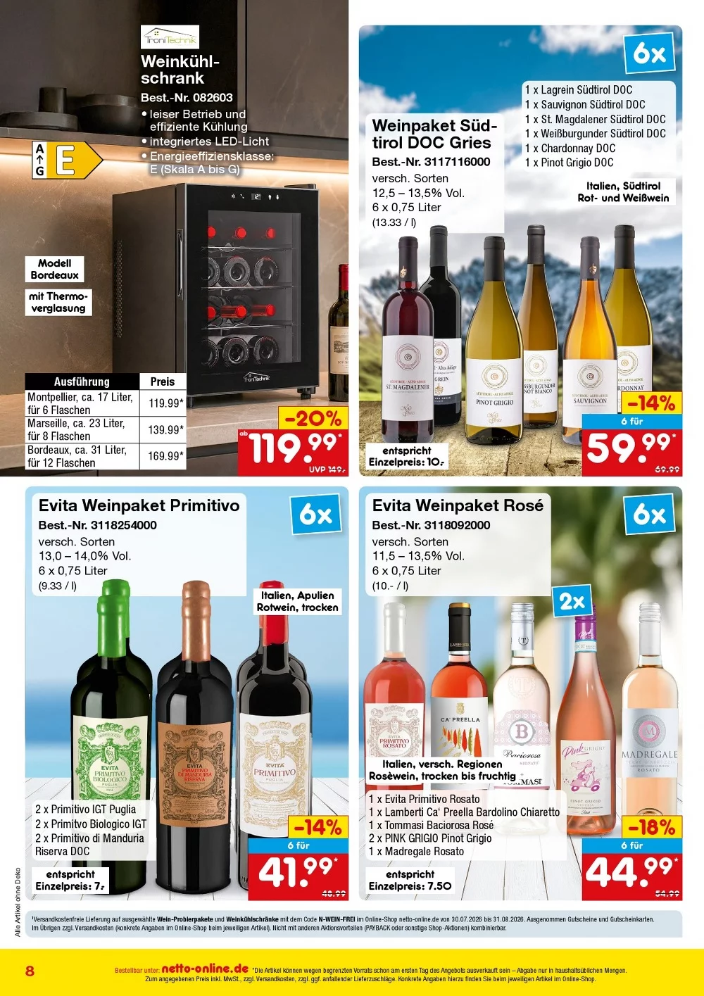 netto marken prospekt Bestellmagazin august 8