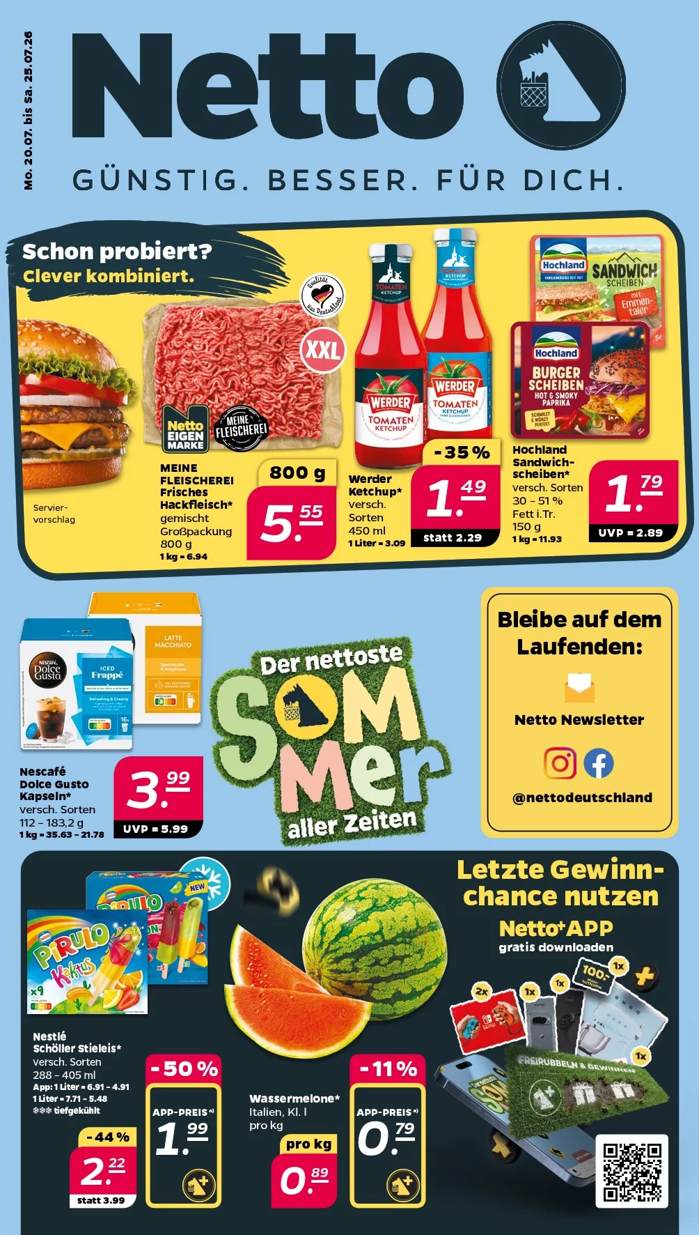 Netto Prospekt ab 03.08.2026 Angebote Blättern 1 netto prospekt kw-30