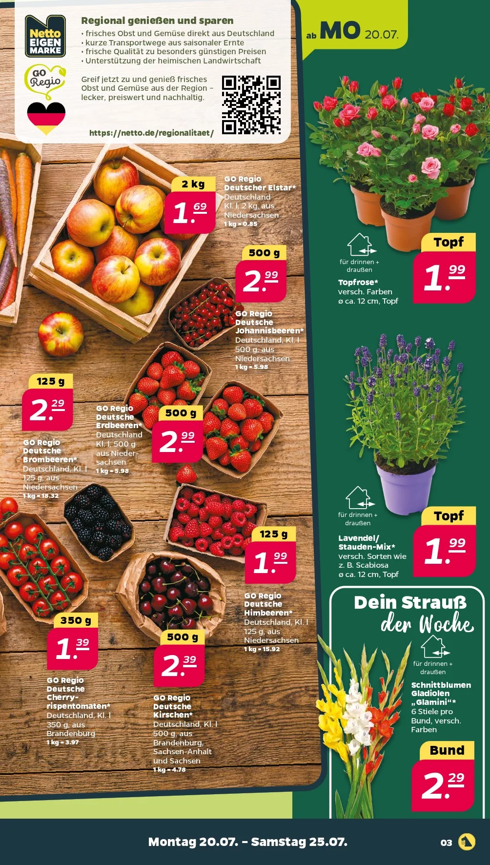 Netto Prospekt ab 03.08.2026 Angebote Blättern 3 netto prospekt juli 20 25 3