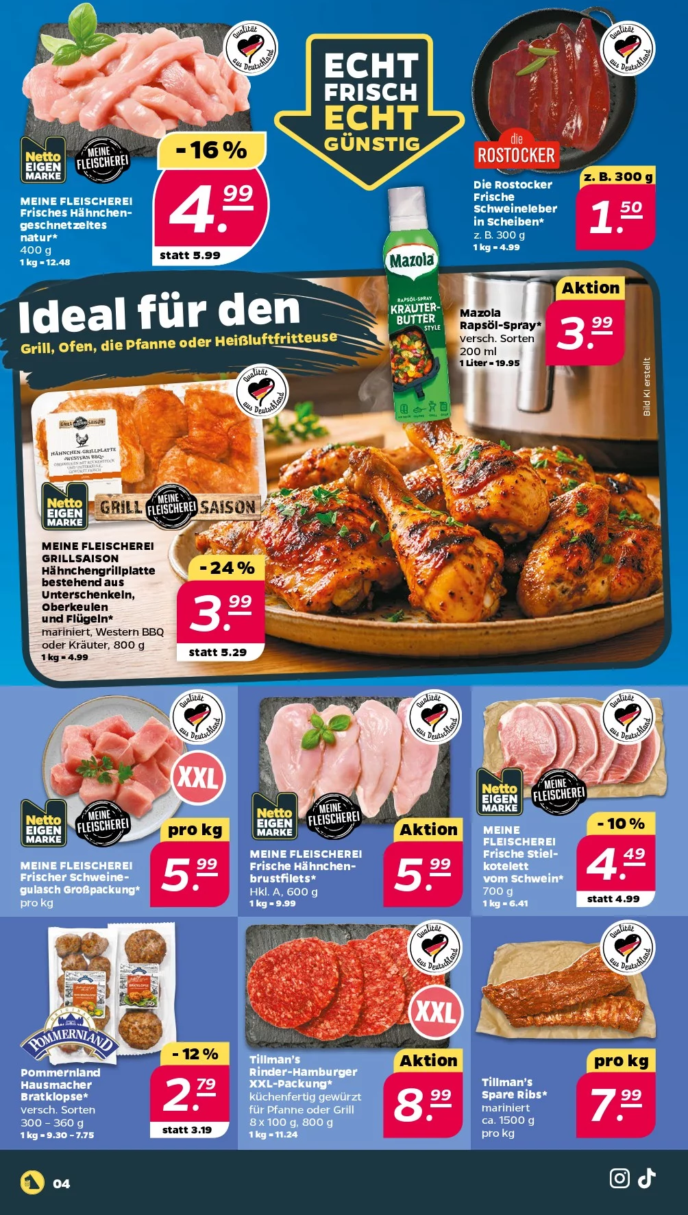 Netto Prospekt ab 03.08.2026 Angebote Blättern 4 netto prospekt juli 20 25 4