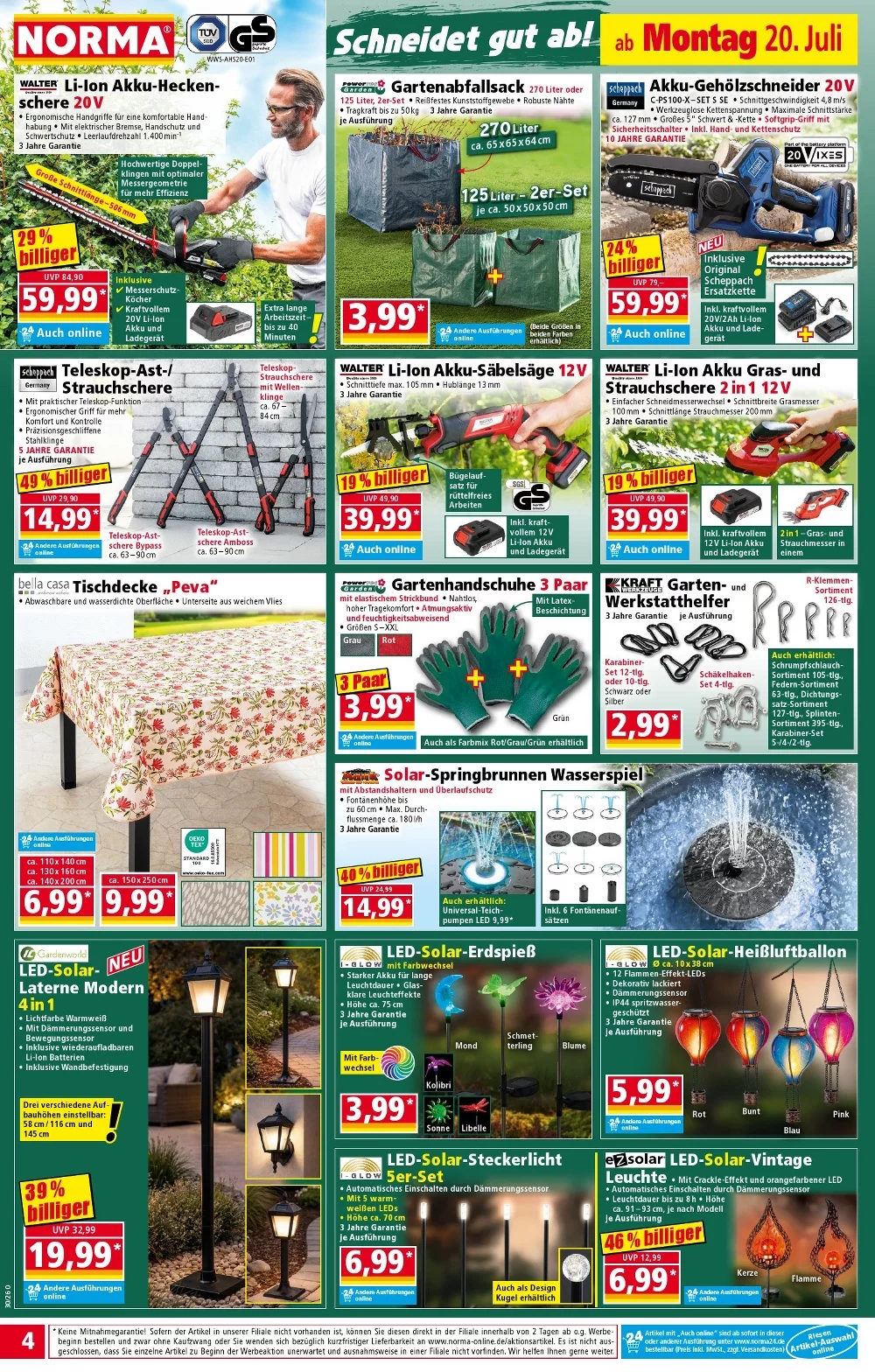 Norma Prospekt ab 20.07.2026 Angebote Blättern 4 norma prospekt juli 20 26 4