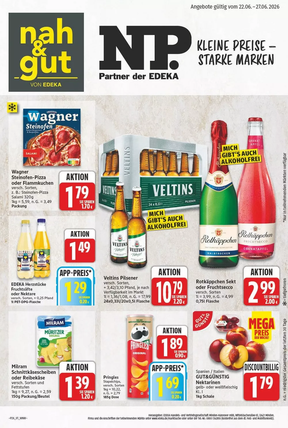 NP Discount Prospekt (Nah&Gut) ab 22.06.2026 Angebote Blättern 1 np prospekt kw-26