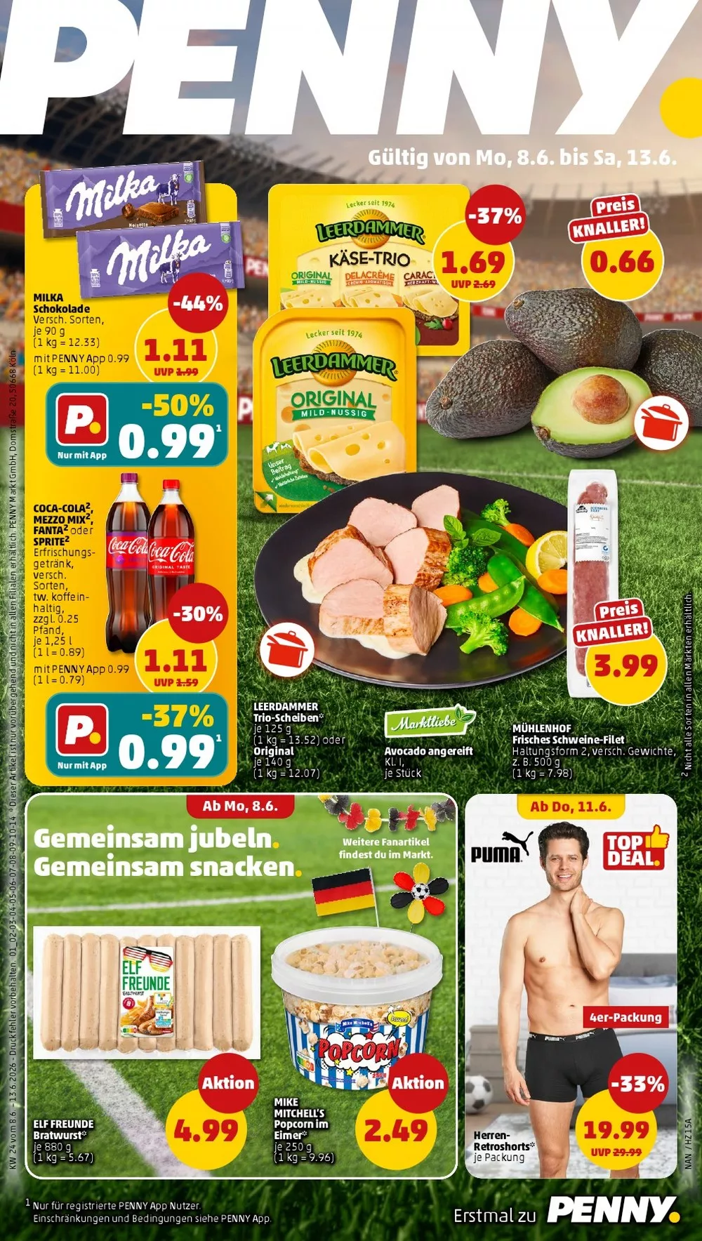 Penny Prospekt Neu ab 08.06.2026 Angebote Blättern 1 penny prospekt kw-24