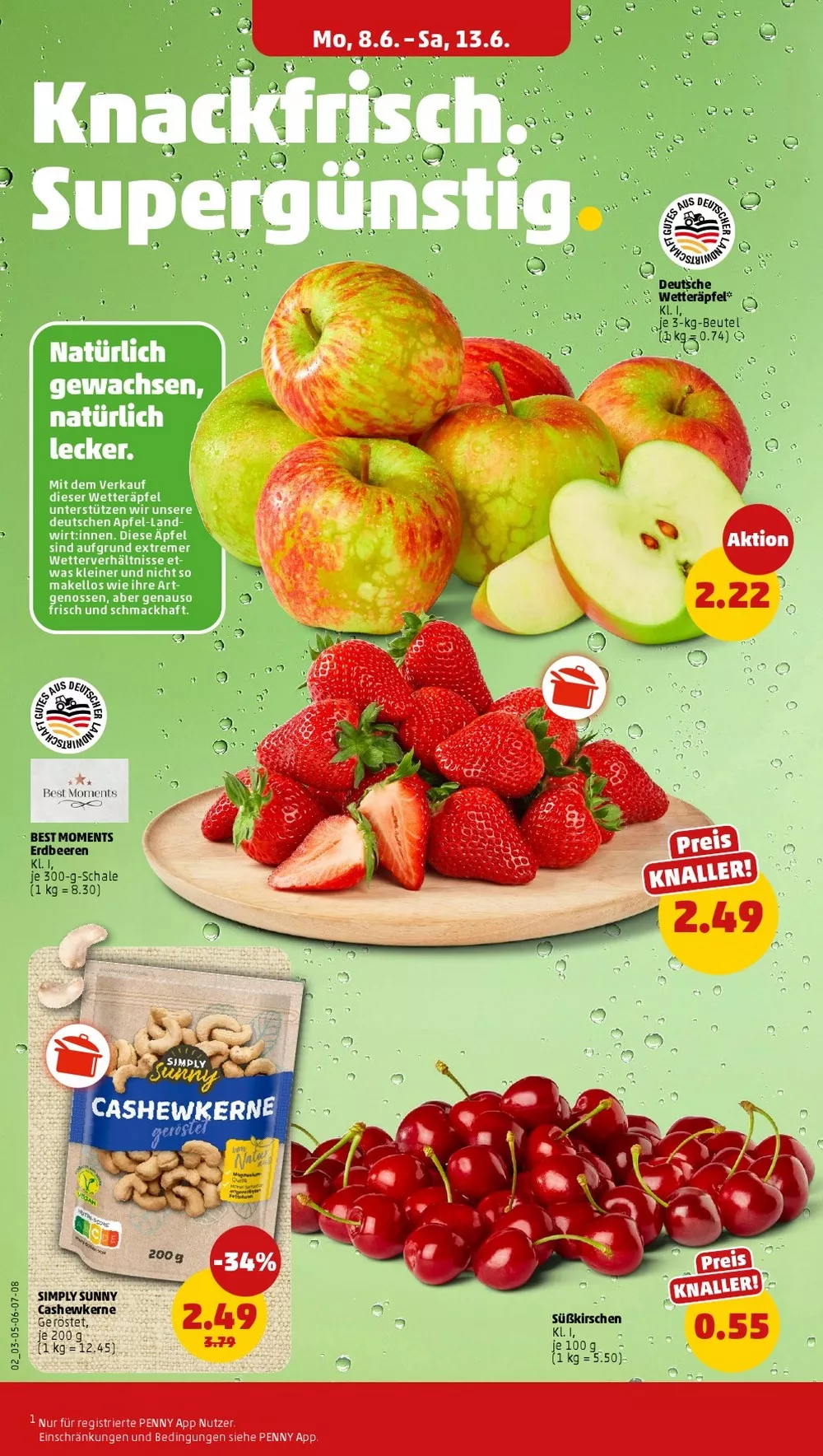 Penny Prospekt Neu ab 08.06.2026 Angebote Blättern 2 penny prospekt juni 8 13 2