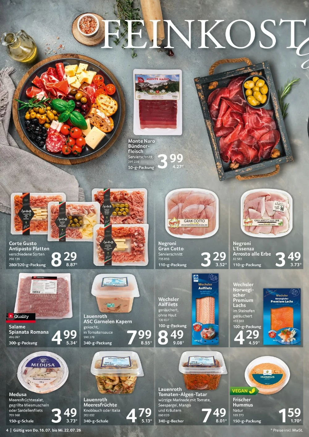 Selgros Prospekt (Food) ab 30.07.2026 Angebote Blättern 4 selgros food prospekt juli 16 22 4