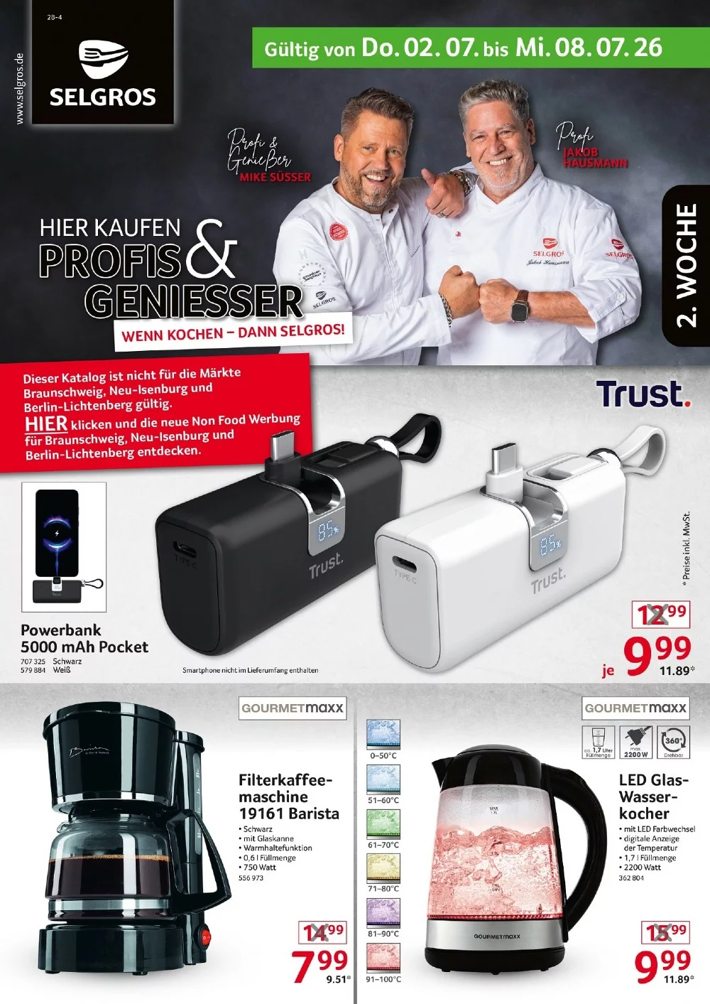 Selgros Prospekt (Nonfood) ab 30.07.2026 Angebote Blättern 1 selgros prospekt kw-27