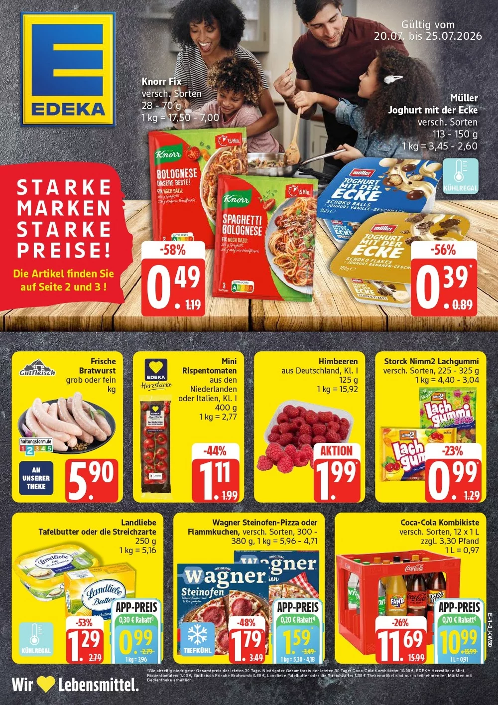 Edeka Prospekt Nord ab 03.08.2026 Angebote Blättern 1 edeka nord prospekt kw-30