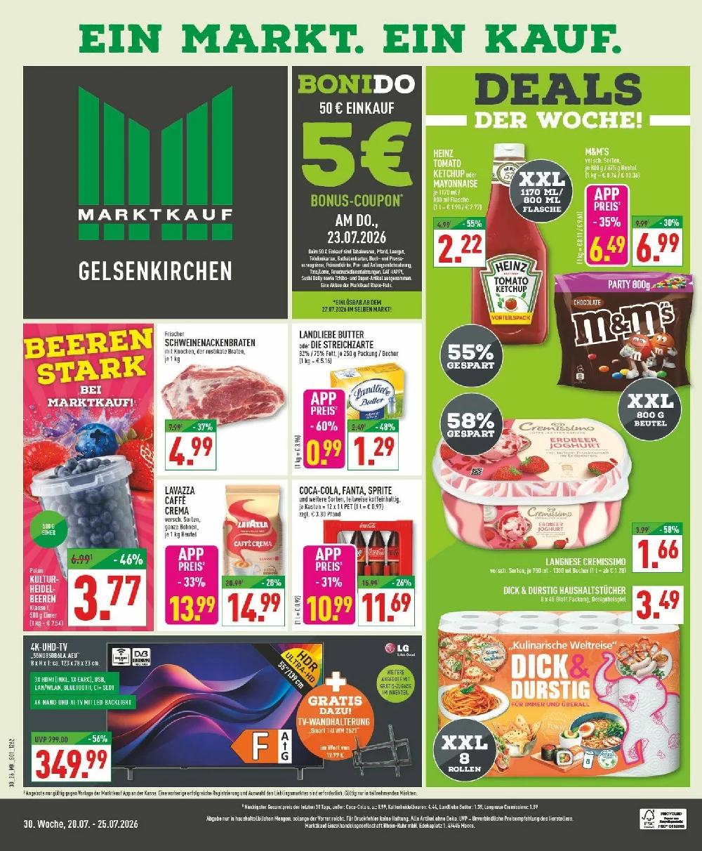 Marktkauf Prospekt ab 03.08.2026 Angebote Blättern 1 marktkrauf prospekt kw-30