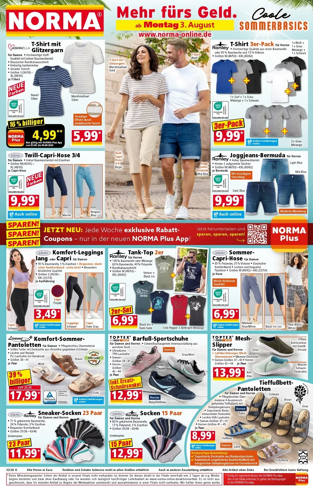 Norma Prospekt ab 03.08.2026 Angebote Blättern 1 norma prospekt kw-32