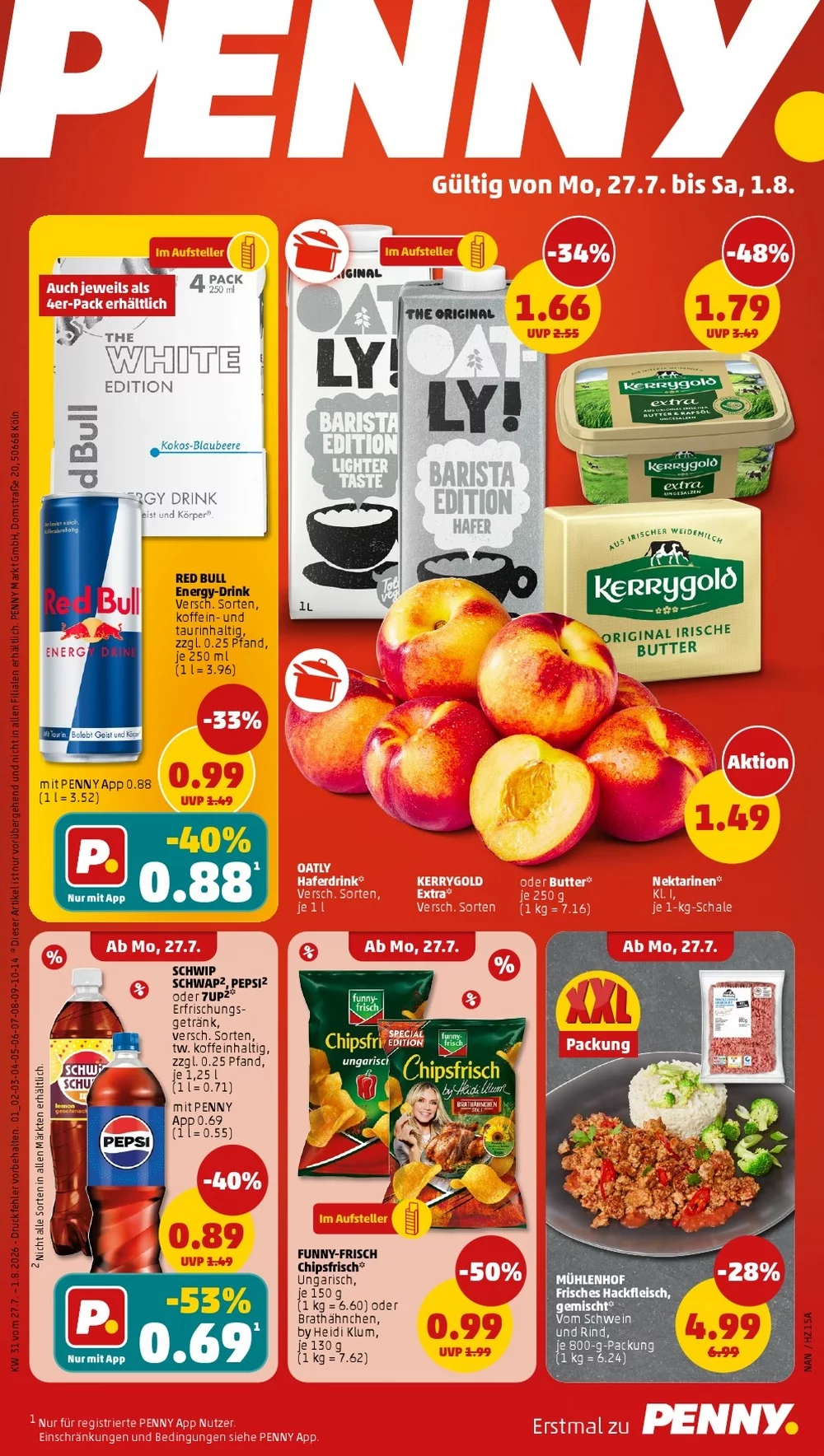 Penny Prospekt Neu ab 27.07.2026 nächste Woche Blättern 1 penny prospekt kw-31