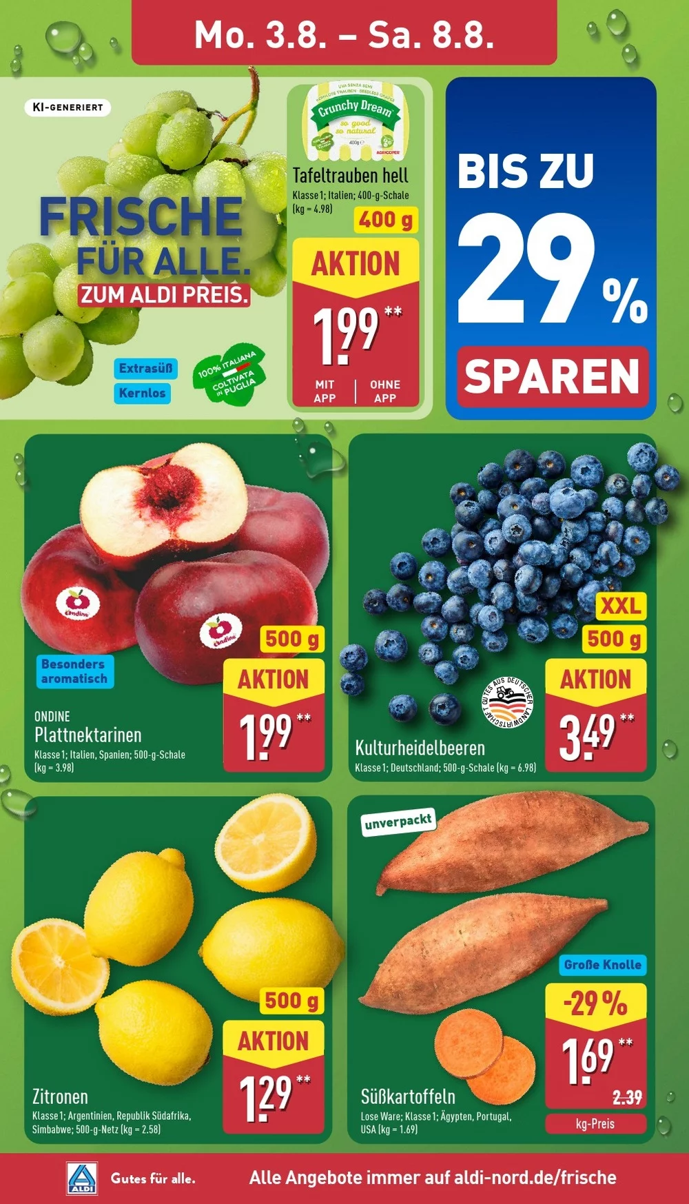 Aldi Nord Prospekt ab 03.08.2026 Angebote Blättern 2 aldi nord prospekt august 3 8 2