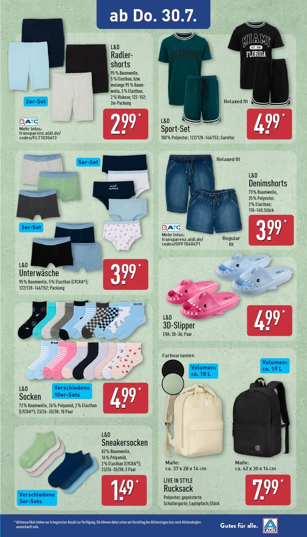 aldi nord prospekt juli 27 august 1 23