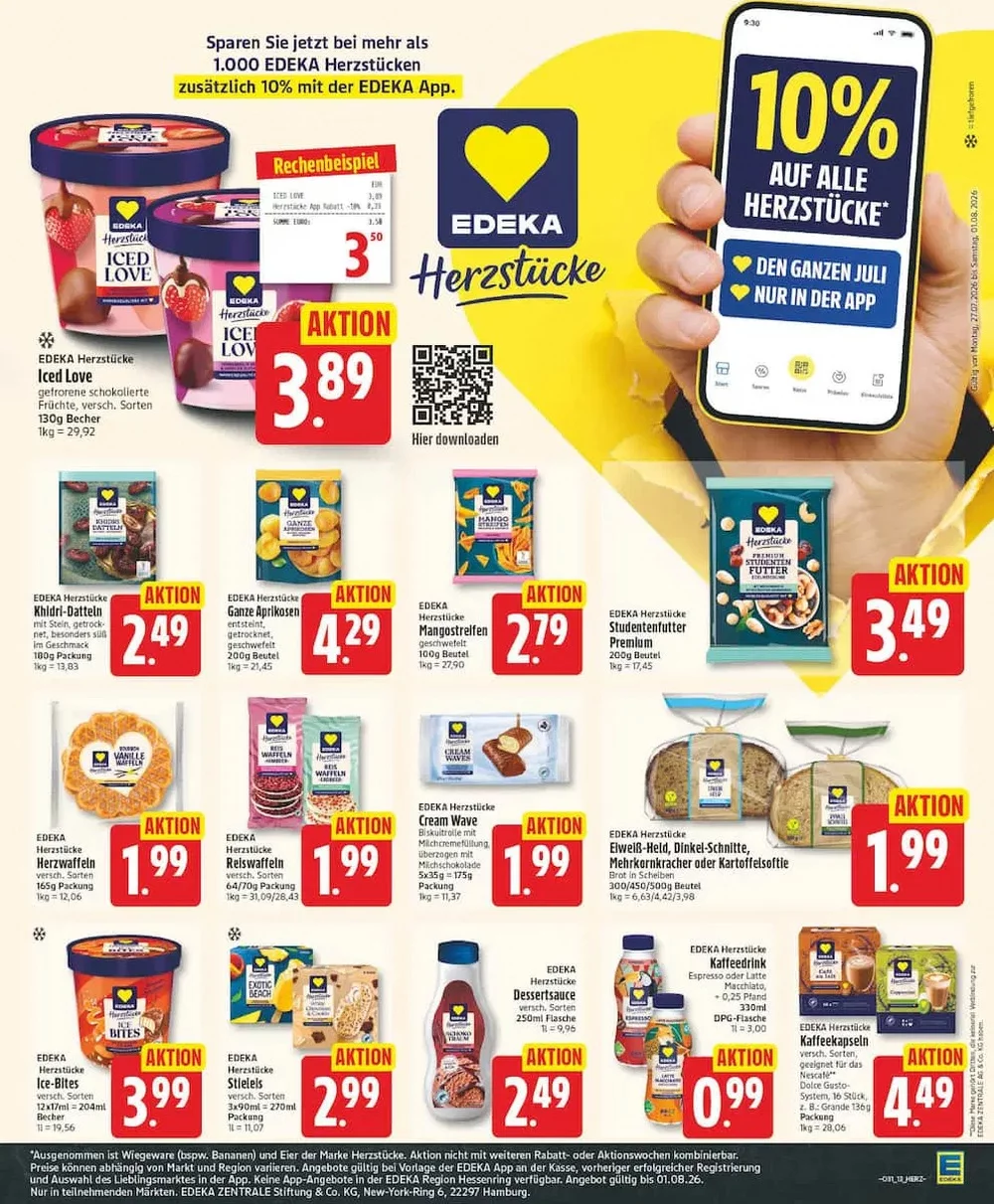 edeka prospekt juli 27 august 1 13