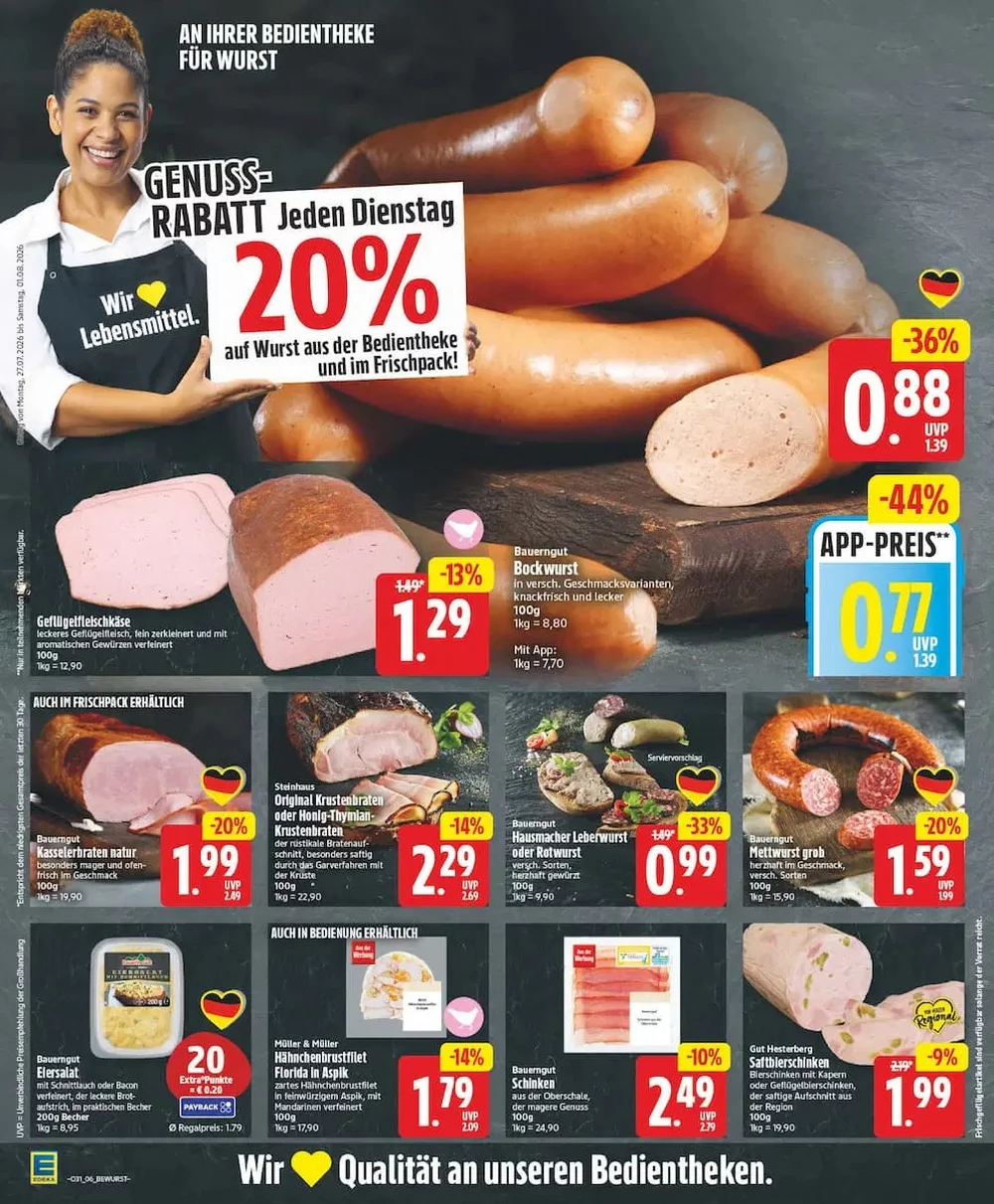 edeka prospekt juli 27 august 1 6