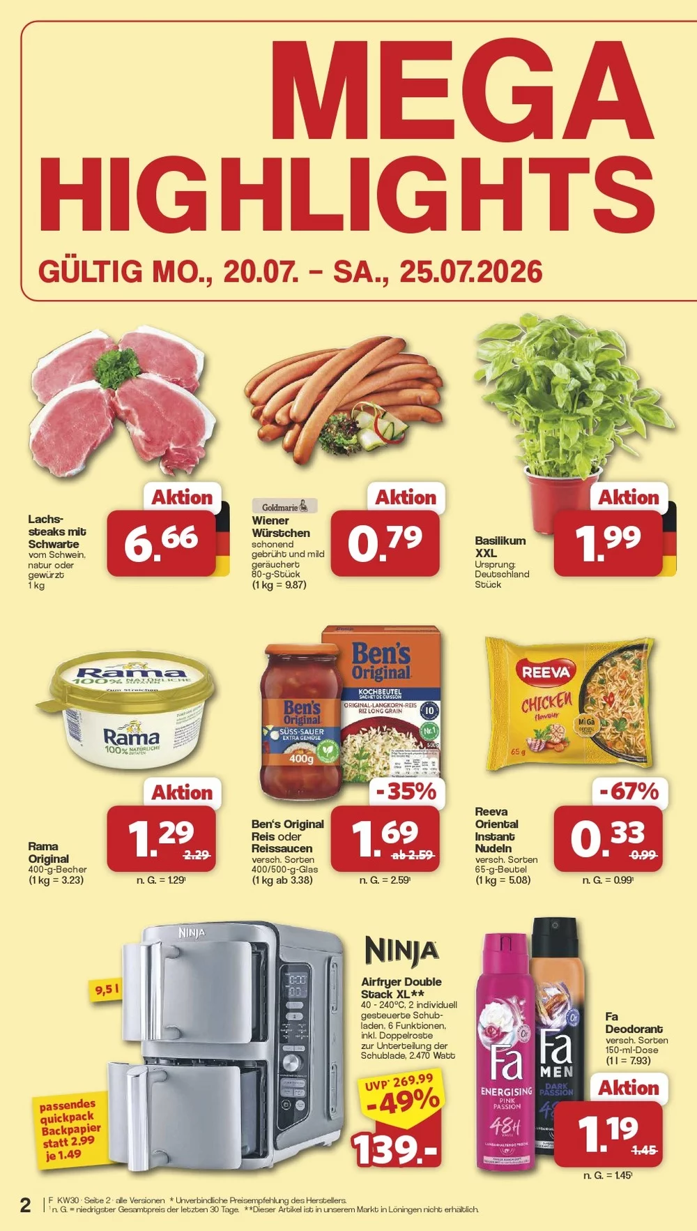 Famila Prospekt ab 03.08.2026 Angebote Blättern 2 famila prospekt juli 20 25 2