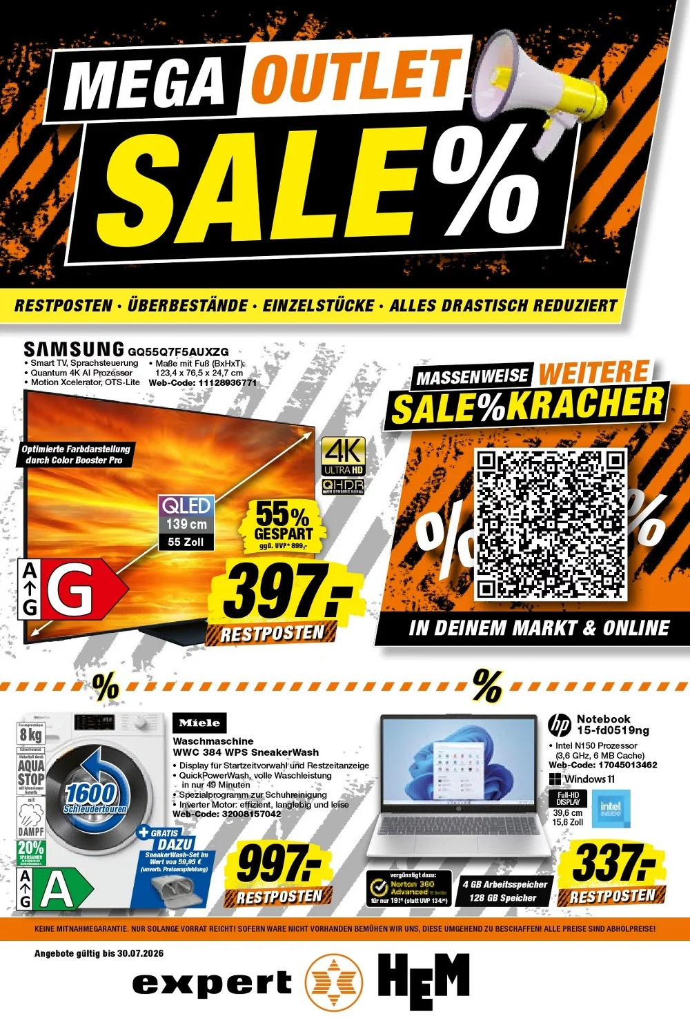 HEM Expert Prospekt ab 24.07.2026 Angebote Blättern 1 hem expert prospekt kw-31