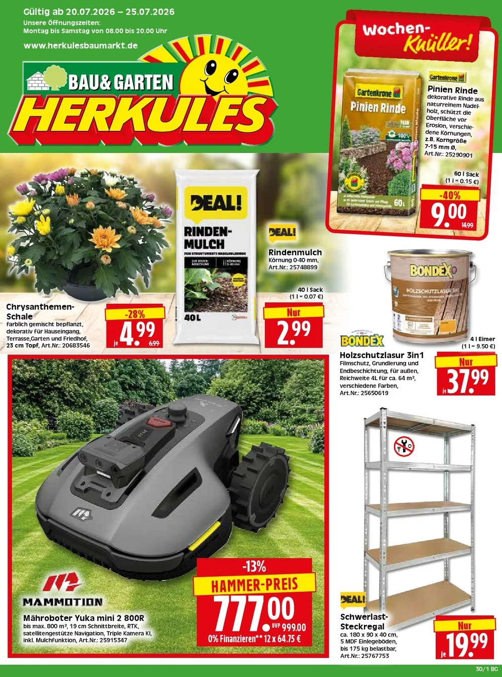 herkules baumarkt prospekt kw-30