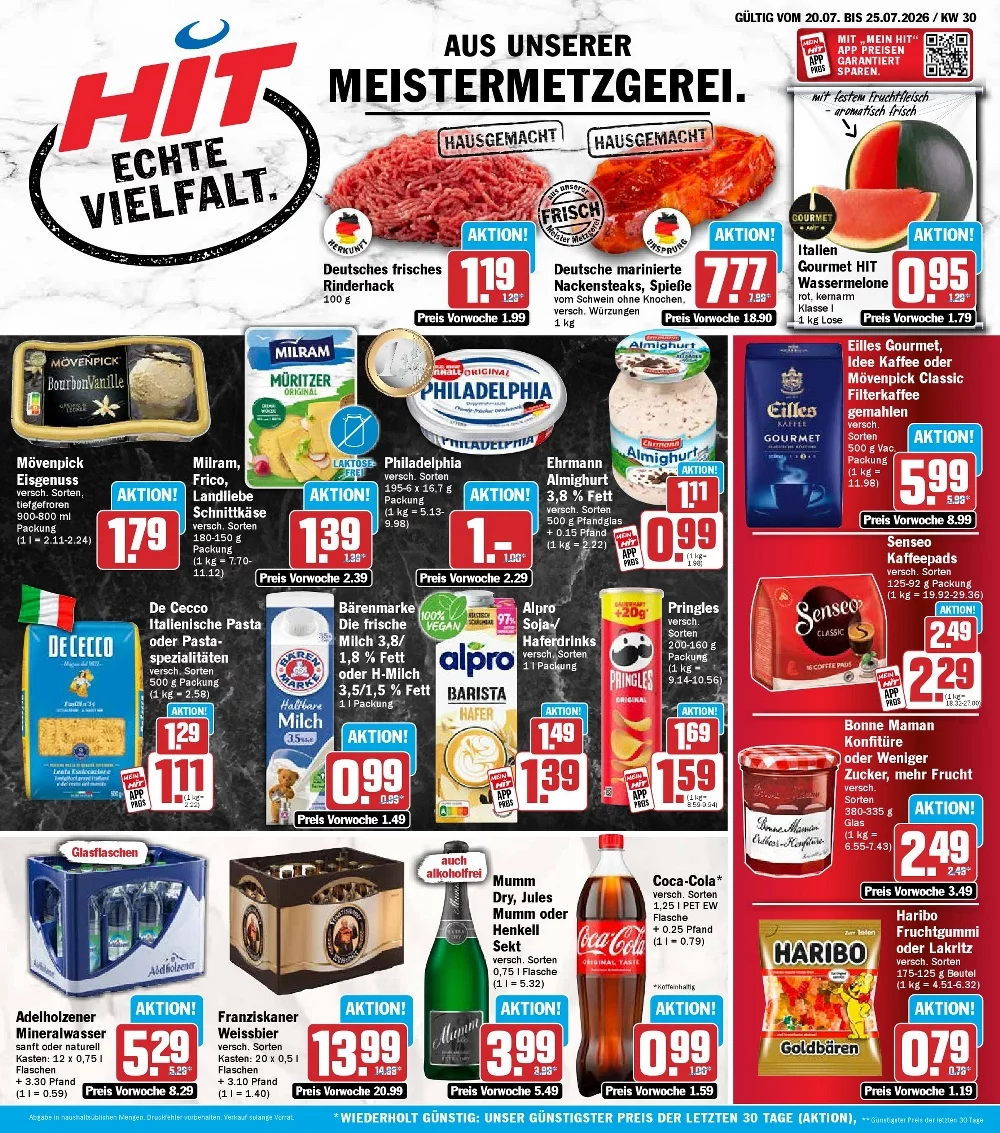 HIT Prospekt ab 03.08.2026 Angebote Blättern 1 hit prospekt kw-30