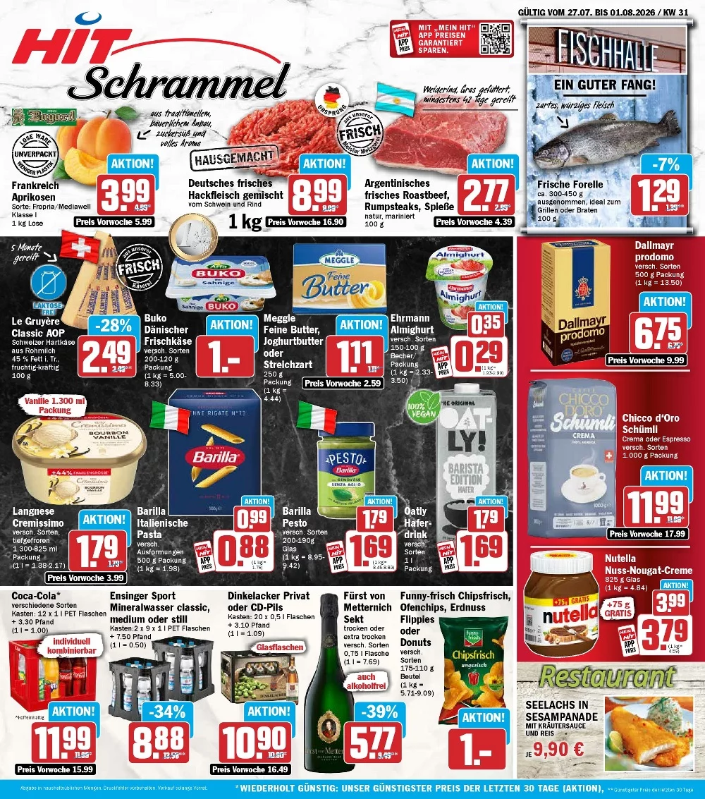HIT Prospekt ab 27.07.2026 Angebote Blättern 1 hit prospekt kw-31