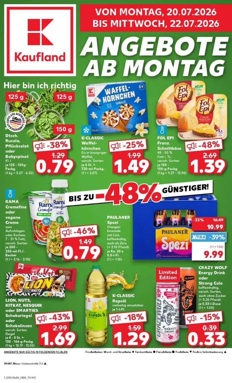 Prospekterst 8 kaufland prospekt kw-30