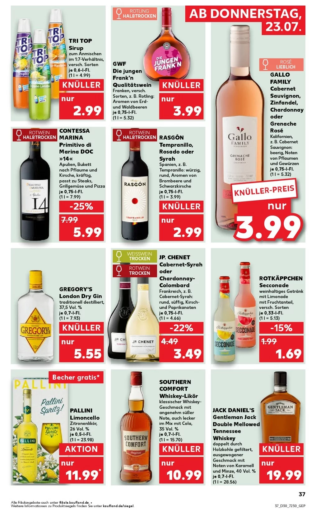 kaufland prospekt juli 23 29 37