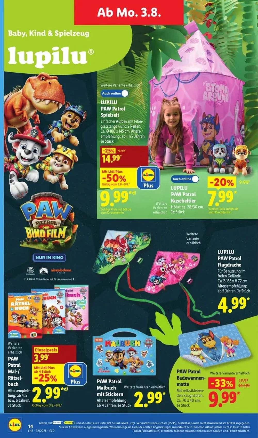 Lidl Prospekt ab 03.08.2026 Angebote Blättern 3 lidl prospekt august 3 8 3