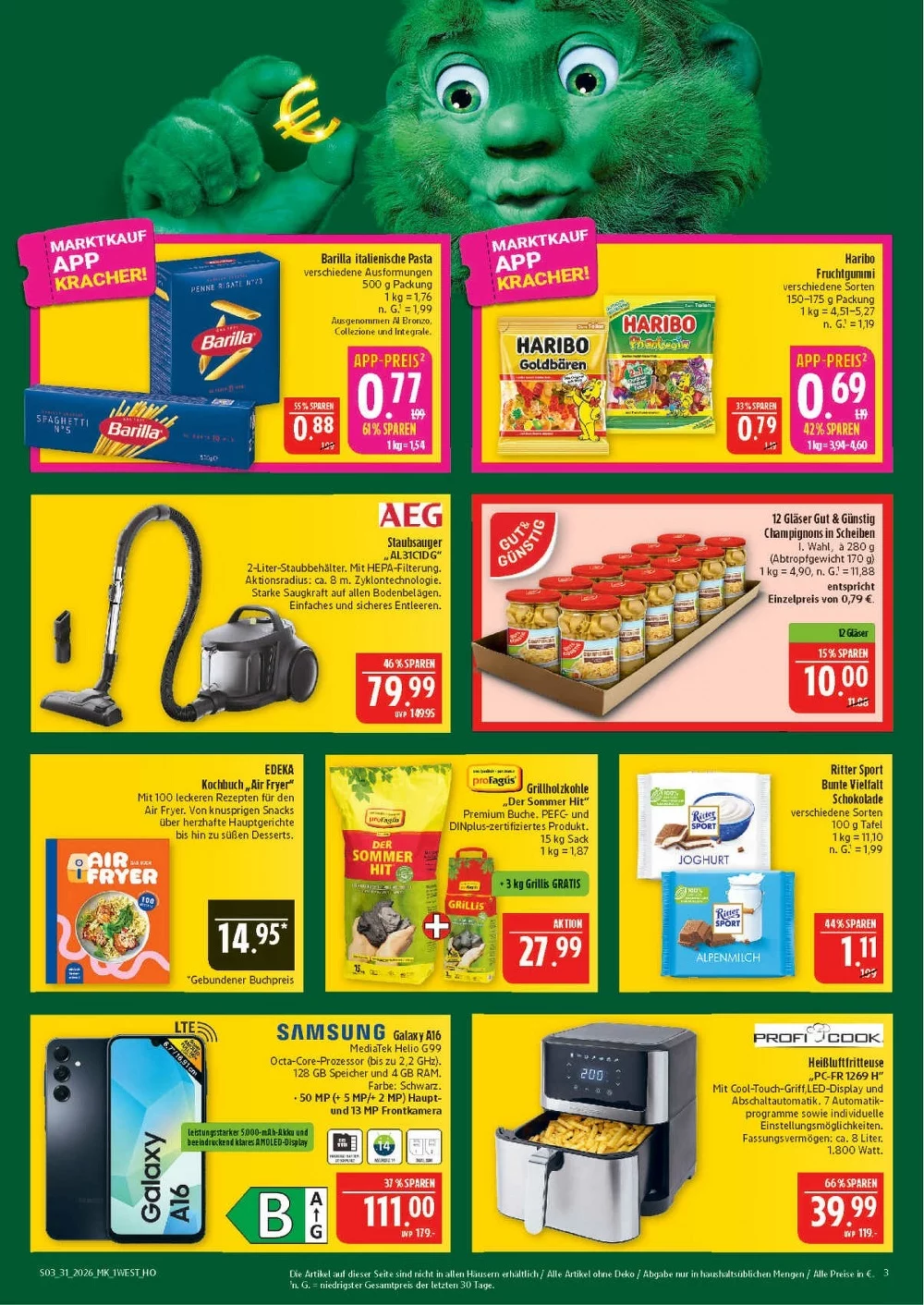 Marktkauf Prospekt Nord ab 27.07.2026 Angebote Blättern 3 marktkrauf hof prospekt juli 27 august 1 3