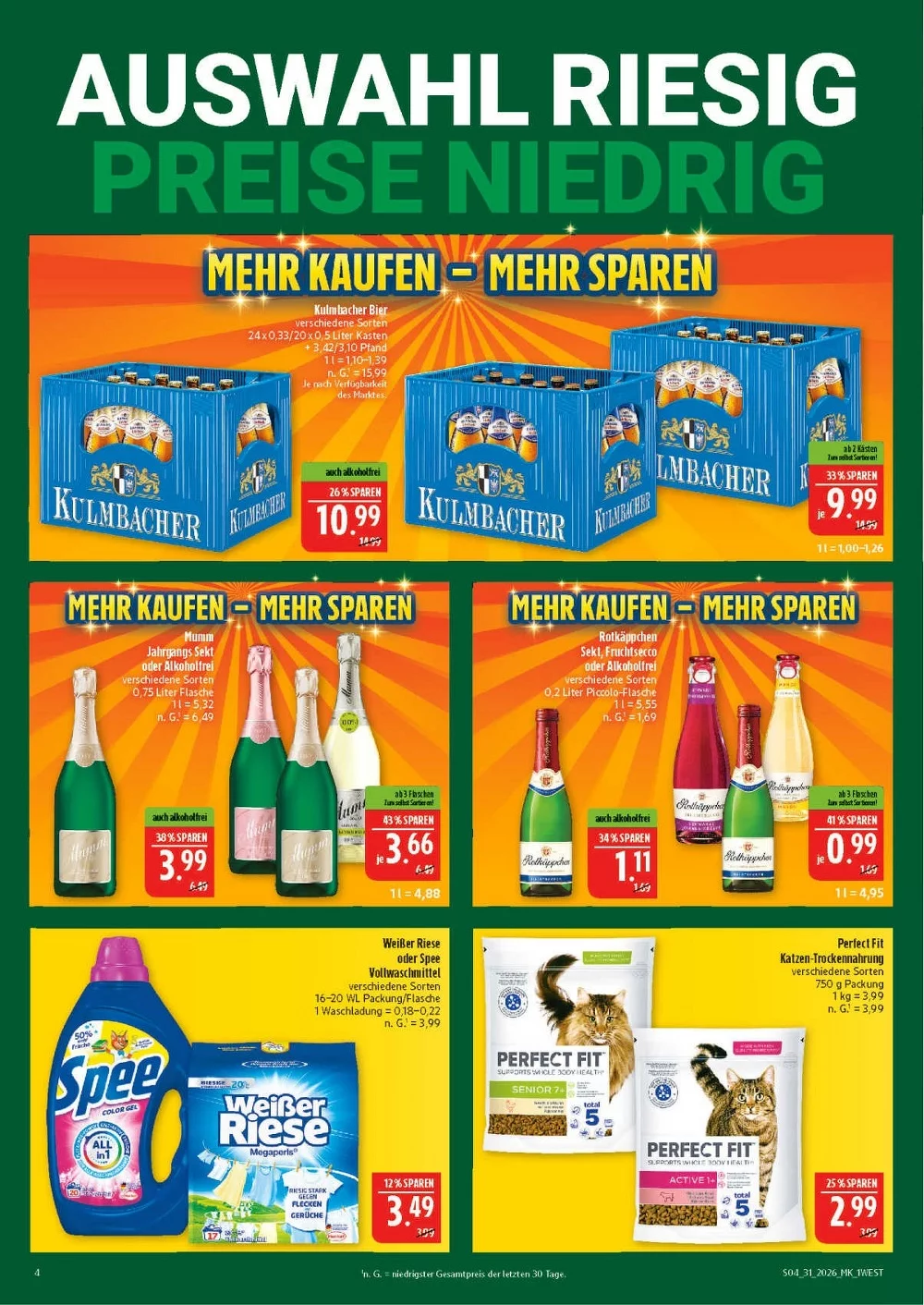 Marktkauf Prospekt Nord ab 27.07.2026 Angebote Blättern 4 marktkrauf hof prospekt juli 27 august 1 4