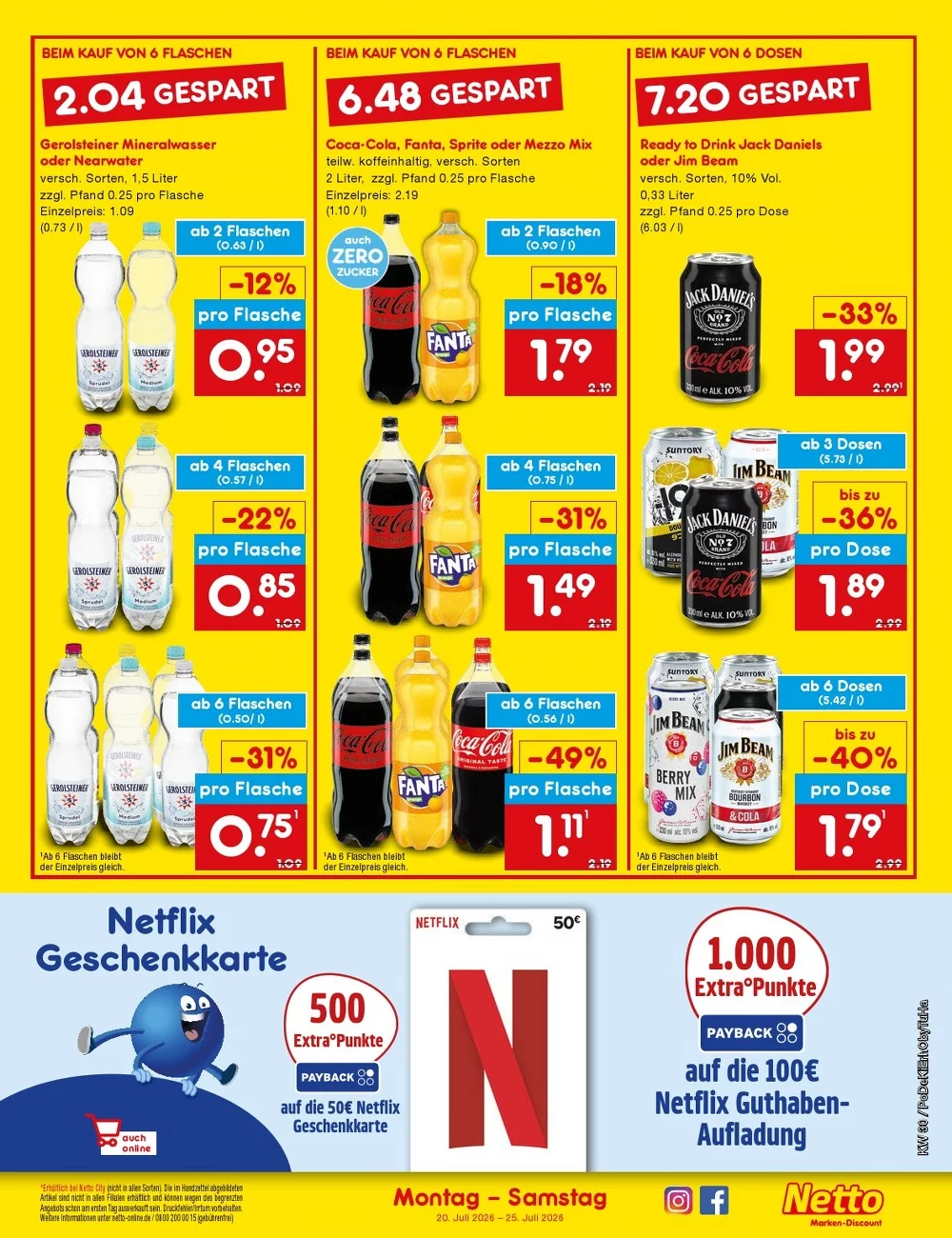Netto Marken-Discount Prospekt ab 27.07.2026 nächste Woche Blättern 3 netto marken prospekt juli 27 august 1 3