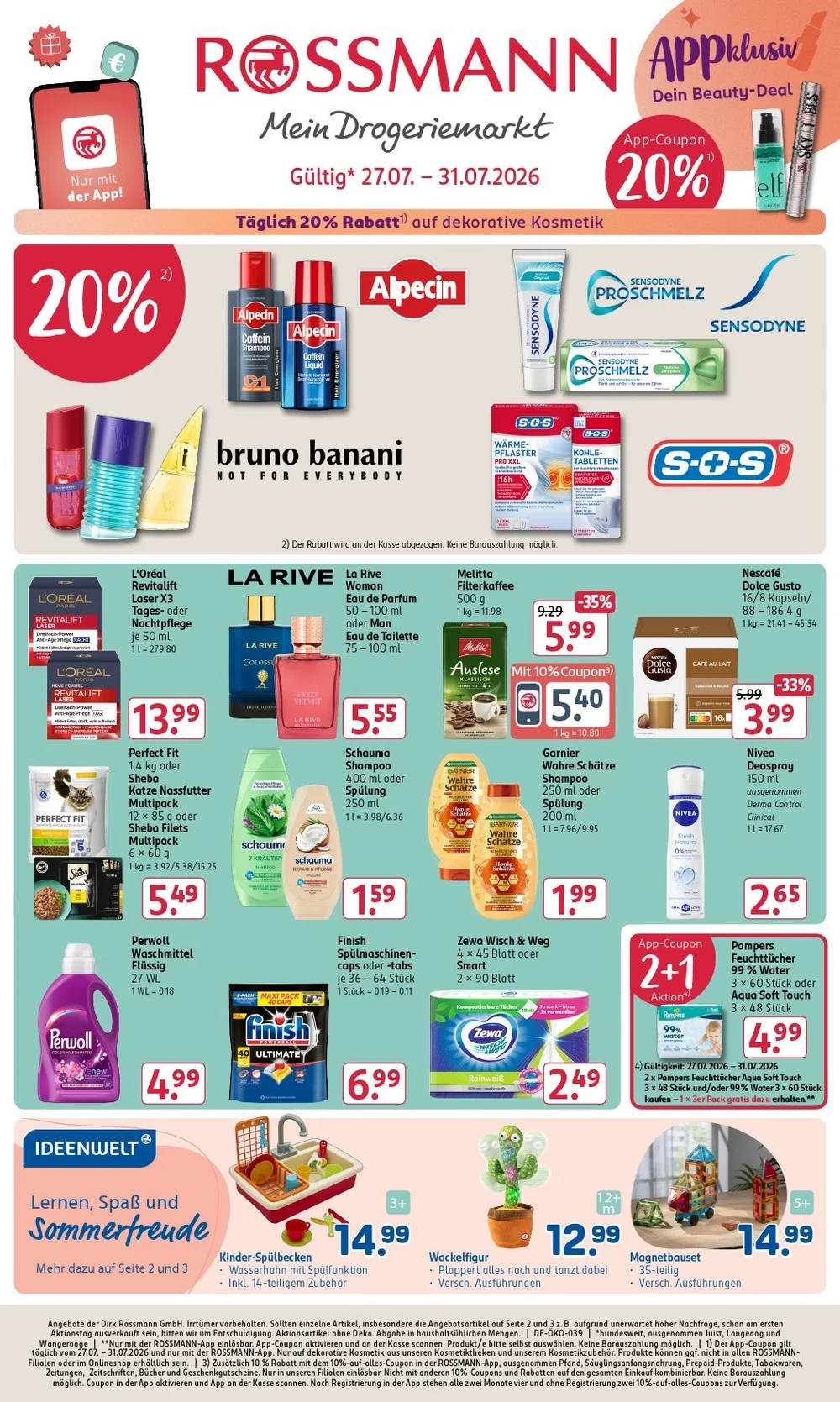 Rossmann Prospekt ab 27.07.2026 Angebote Blättern 1 rossmann prospekt kw-31