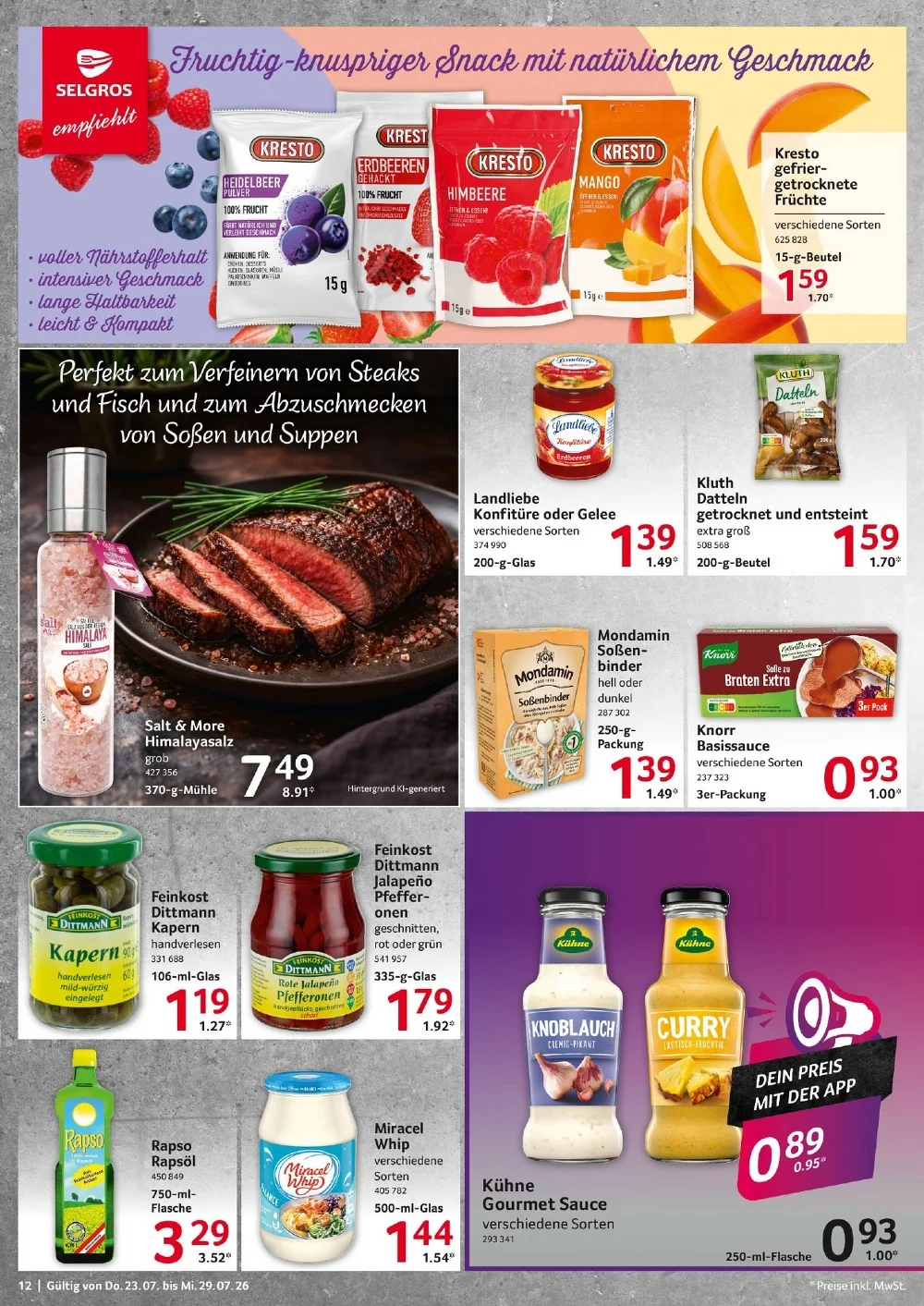 selgros food prospekt juli 23 2912