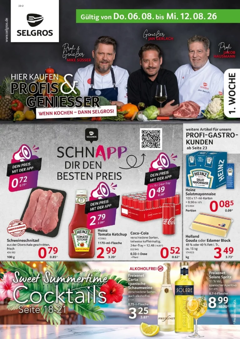 Prospekterst 21 selgros prospekt food kw 32 1
