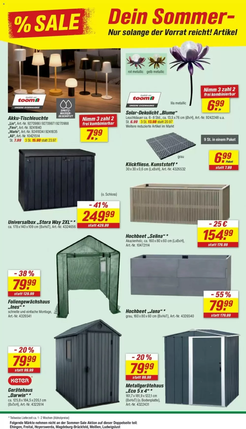 Toom Baumarkt Prospekt ab 25.07.2026 Angebote Blättern 2 toom baumarkt prospekt juli 25 31 2