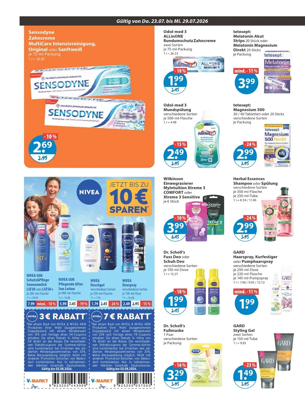 V-Markt Prospekt ab 06.08.2026 Angebote Blättern 10 v markt prospekt juli 23 29 10