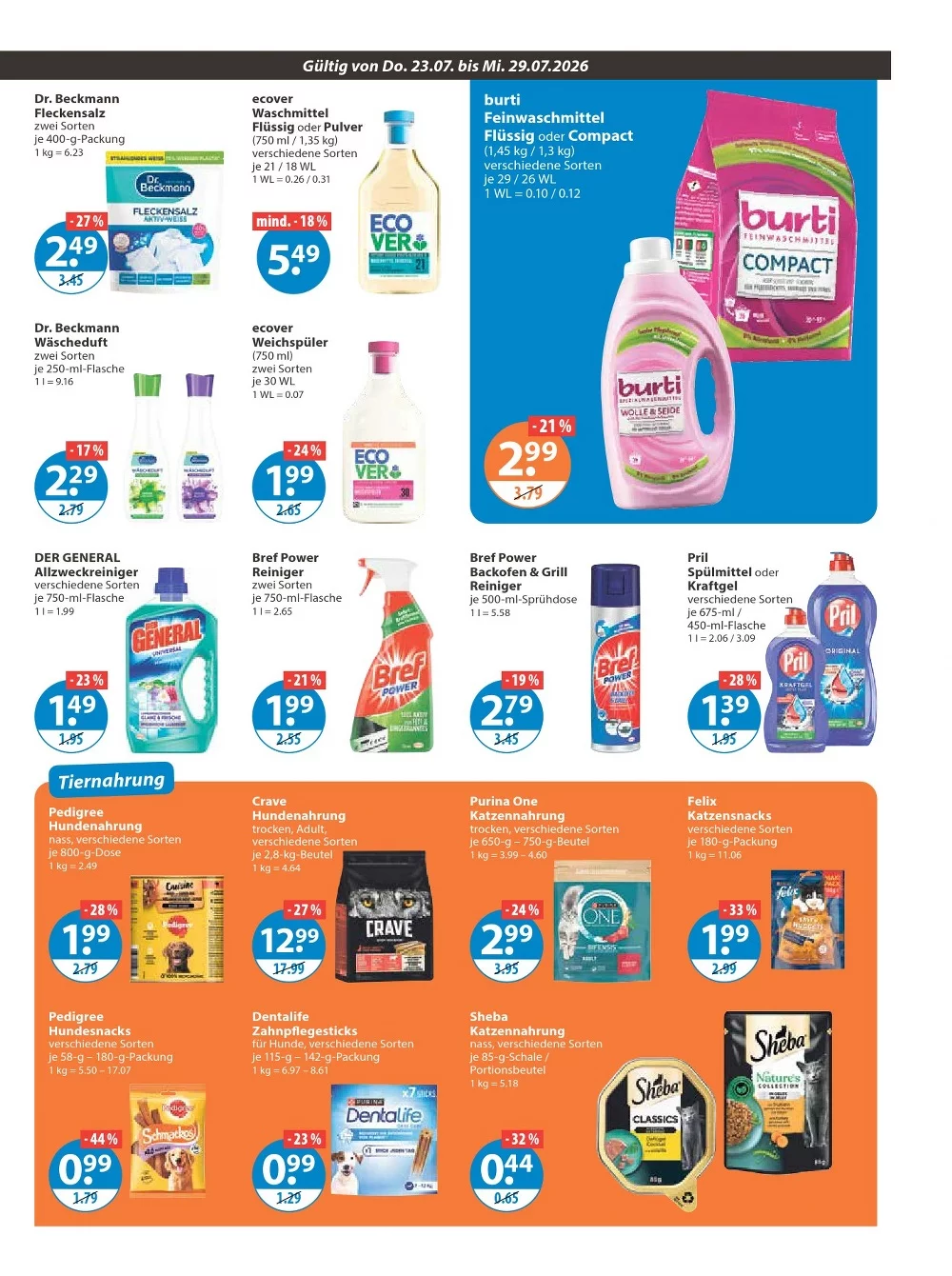 V-Markt Prospekt ab 06.08.2026 Angebote Blättern 11 v markt prospekt juli 23 29 11