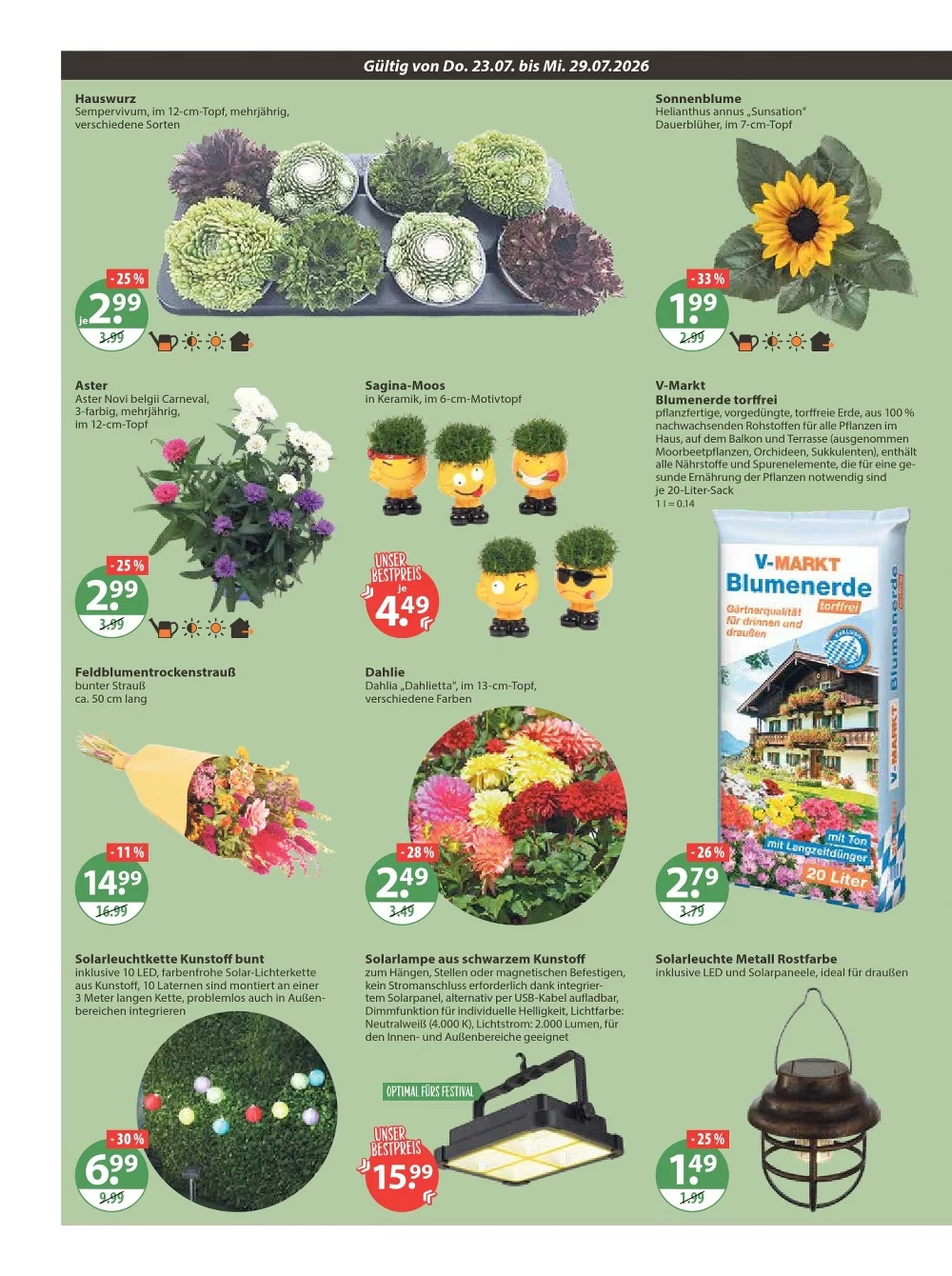 V-Markt Prospekt ab 06.08.2026 Angebote Blättern 14 v markt prospekt juli 23 29 14